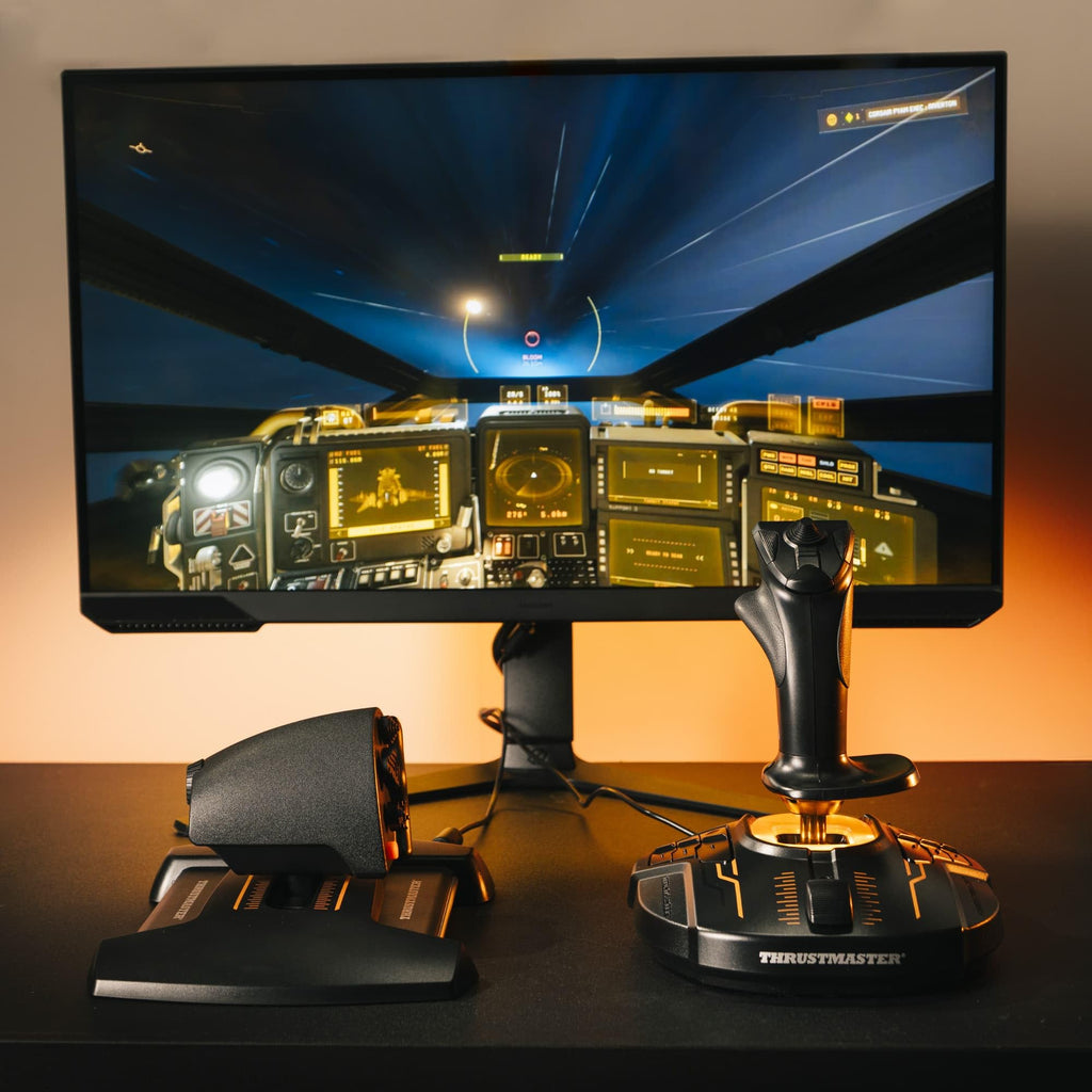 Thrustmaster T16000M FCS Space Sim Duo Combat Flight Sim Joystick - PC | Dual Hall-Effect sticks, 32 programable buttons, weighted bases, 8-way hat switch, 4 axes, twist rudder, integrated throttle - Flex Gamingproduct_type