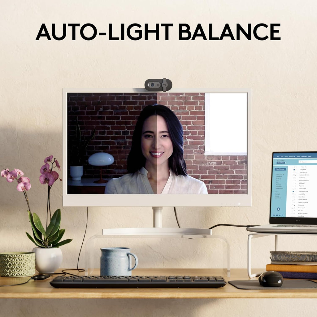 Logitech Brio 101 Full HD 1080p Webcam for Meetings, Streaming, Desktop, Laptop, PC - Built-in Mic, Shutter, Works with Zoom, Microsoft Teams, Nintendo Switch 2’s new GameChat Mode, USB-A,-Black - Flex Gamingproduct_type
