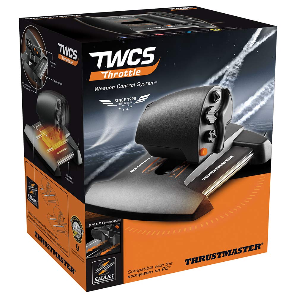 Thrustmaster T16000M FCS Space Sim Duo Combat Flight Sim Joystick - PC | Dual Hall-Effect sticks, 32 programable buttons, weighted bases, 8-way hat switch, 4 axes, twist rudder, integrated throttle - Flex Gamingproduct_type