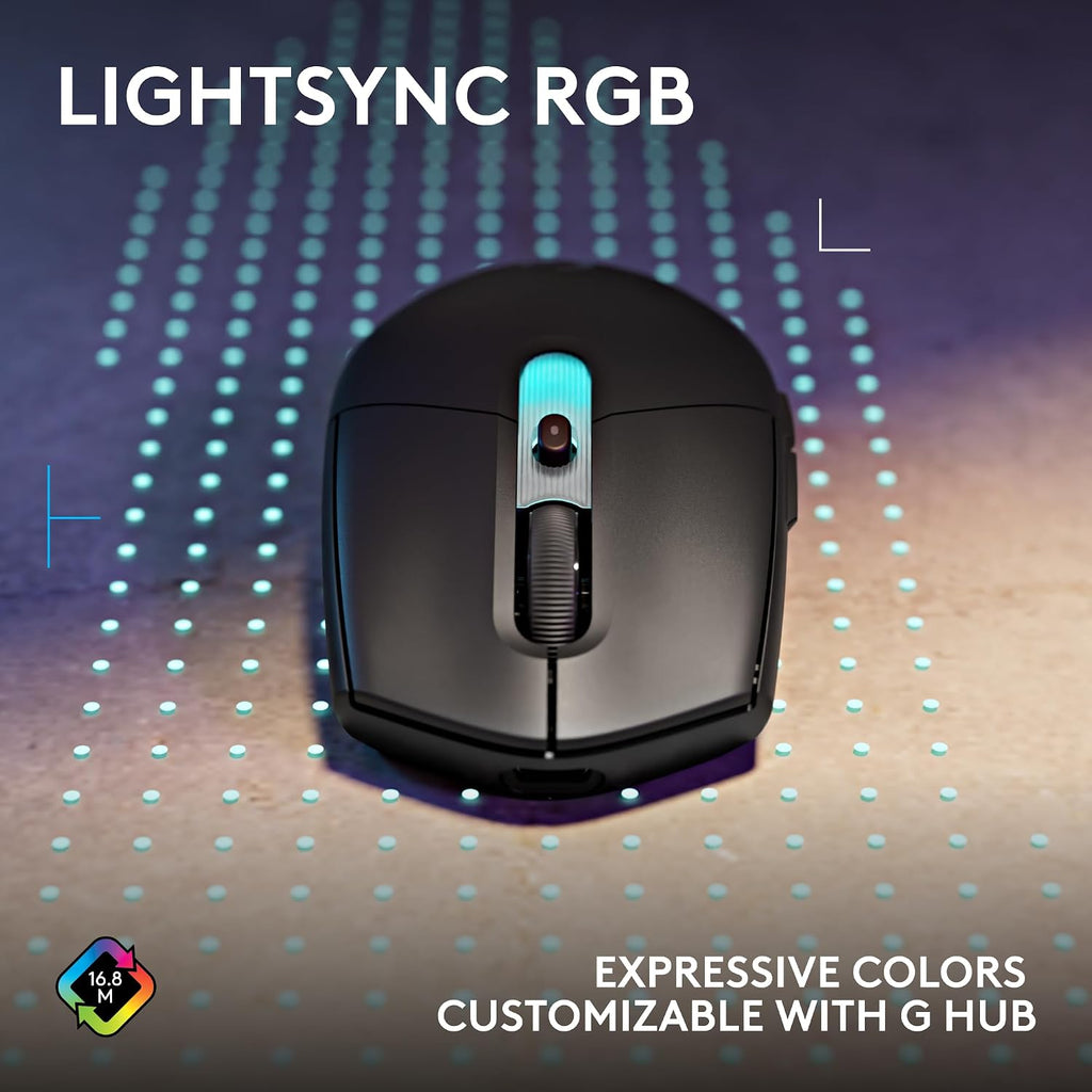 Logitech G305 Lightspeed Wireless Gaming Mouse, Hero Sensor, 12,000 DPI, Lightweight, 6 Programmable Buttons, 250h Battery, On-Board Memory, Compatible with PC, Mac - Black - Flex Gamingproduct_type