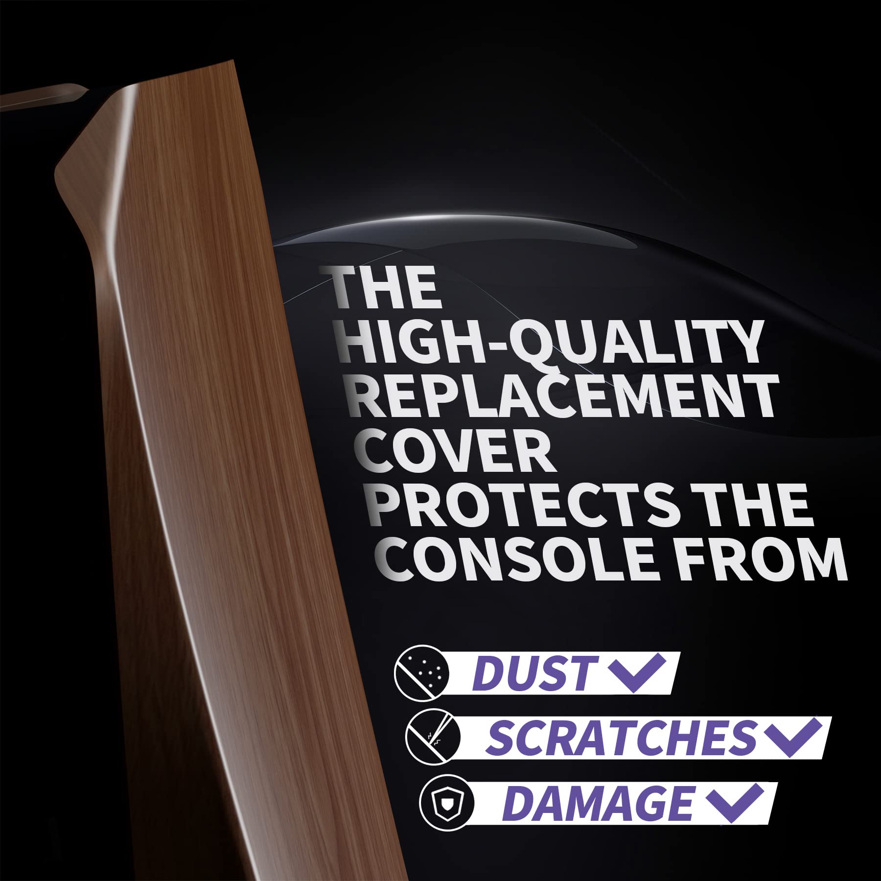 eXtremeRate eXcover The Great Wave Top Bottom Cover Compatible with ps5 Console Disc Edition, Replacement Faceplate Backplate Shell Skin Compatible with ps5 Disc Version Console - Flex Gamingproduct_type