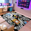 Sunnycitron Gaming Area Rugs Gamer Player Rug for Boys Room Decor Teens 3D Video Game Controller Mat for Bedroom Playroom Carpet Red (59"x39") - Flex Gamingproduct_type