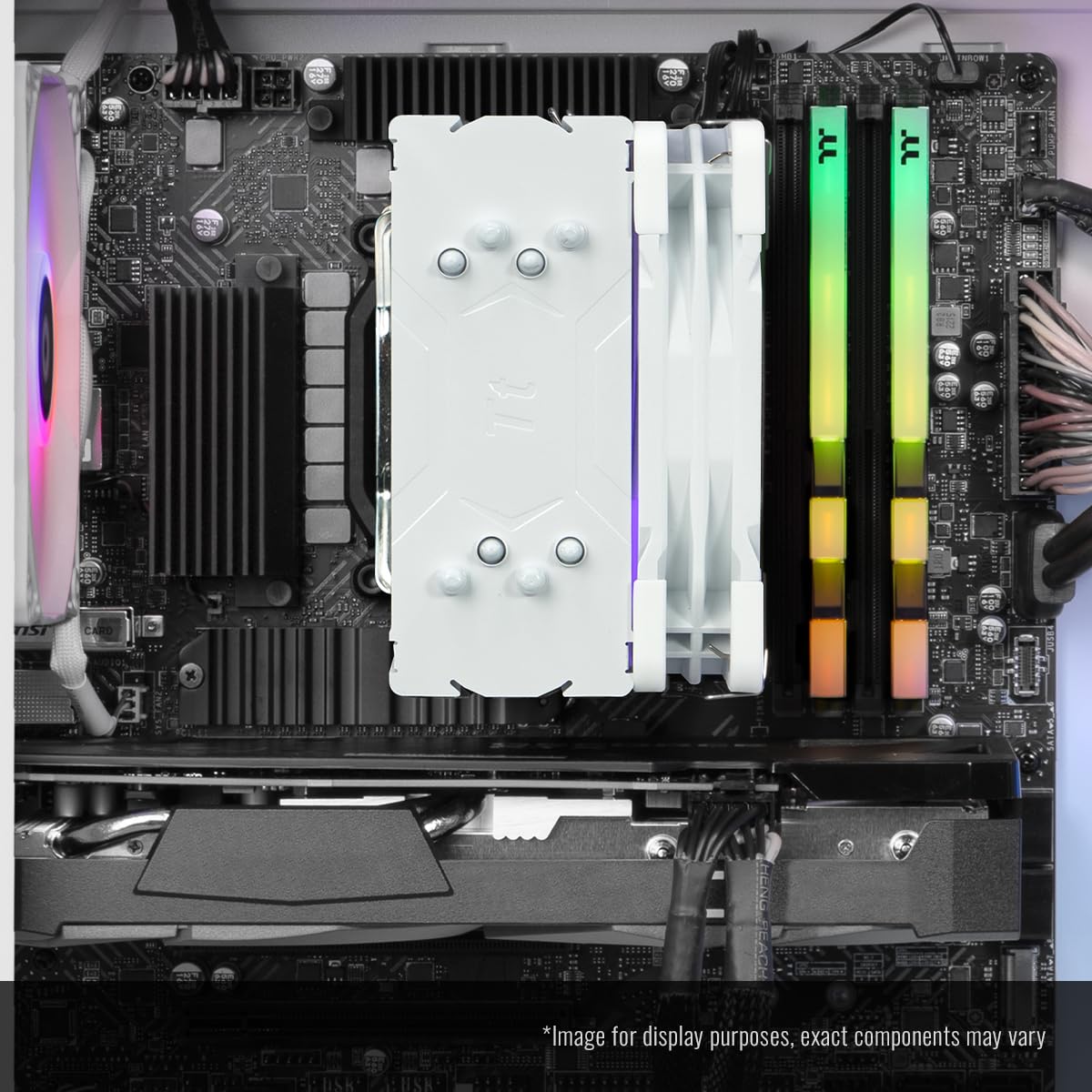 Thermaltake LCGS Quartz i1460 Gaming Desktop (Intel Core™ i5-14400F, ToughRam DDR4 3600Mhz 16GB RGB Memory, NVIDIA GeForce® RTX 5060, 1TB NVMe M.2, WiFi, Windows 11) S2QT-B760-560-LCS - Flex Gamingproduct_type