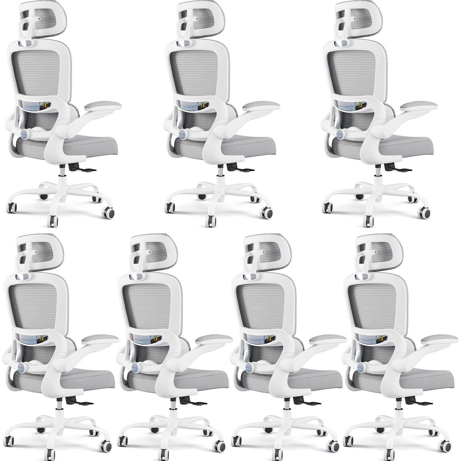 TRALT Office Chair Ergonomic Desk Chair, 330 LBS Home Mesh Office Desk Chairs with Wheels, Comfortable Gaming Chairs (1, Black) - Flex Gamingproduct_type