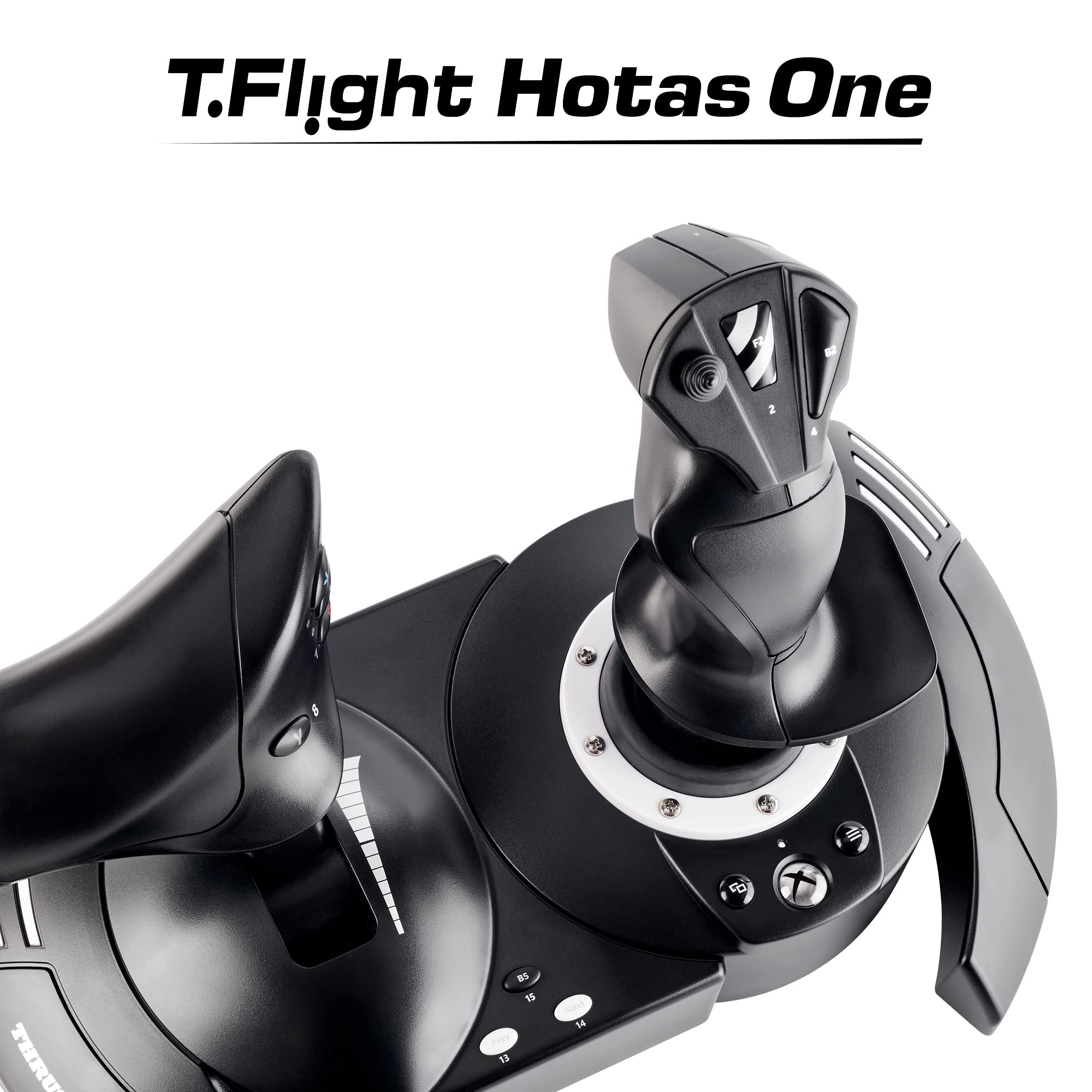 Thrustmaster T-Flight Full Kit HOTAS with Rudder Pedals - XBOX & PC | Hall-Effect joystick, 5 axes, 14 mappable buttons, detachable throttle, hat switch, adjustable resistance, for flight sims - Flex Gamingproduct_type