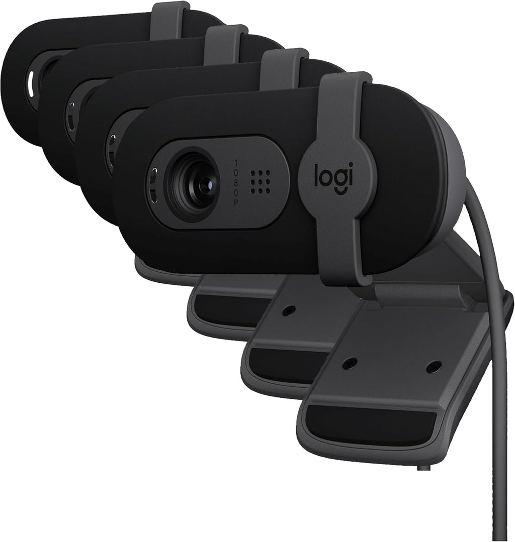 Logitech Brio 101 Full HD 1080p Webcam for Meetings, Streaming, Desktop, Laptop, PC - Built-in Mic, Shutter, Works with Zoom, Microsoft Teams, Nintendo Switch 2’s new GameChat Mode, USB-A,-Black - Flex Gamingproduct_type