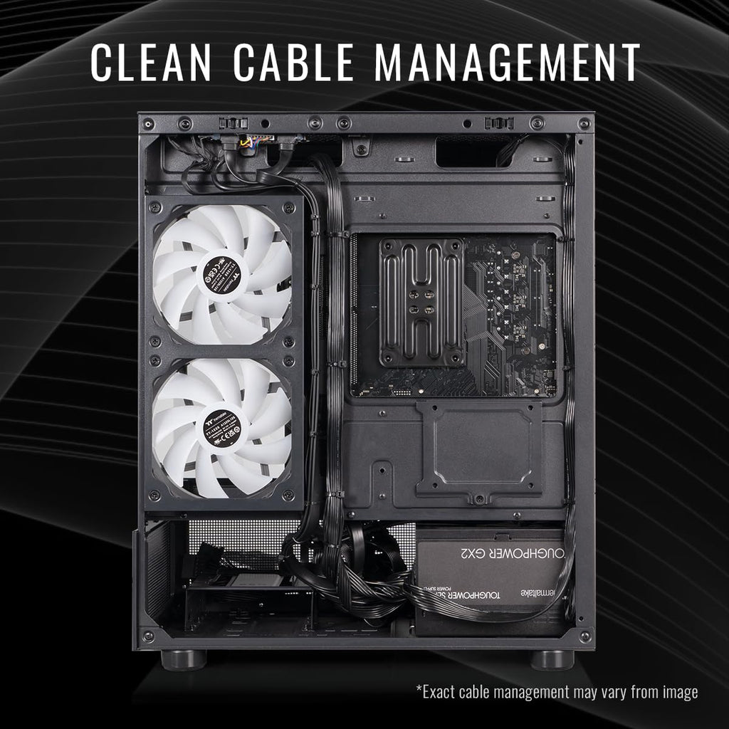 Thermaltake LCGS Quartz i1460 Gaming Desktop (Intel Core™ i5-14400F, ToughRam DDR4 3600Mhz 16GB RGB Memory, NVIDIA GeForce® RTX 5060, 1TB NVMe M.2, WiFi, Windows 11) S2QT-B760-560-LCS - Flex Gamingproduct_type