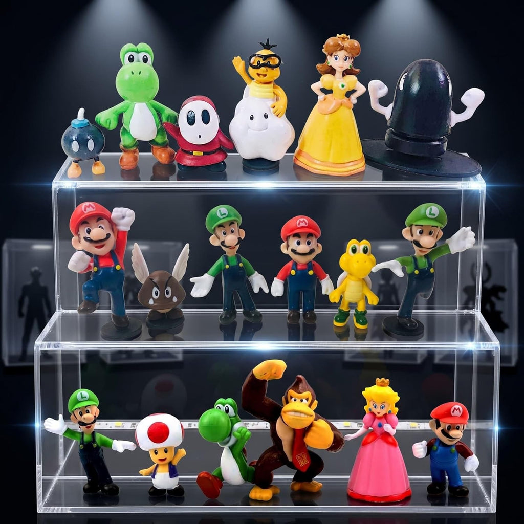 18 Pcs Mario Figurines Set, Mario Mini Collection Figures, Ideal for Cake Toppers & Party Scene Decor - Flex Gamingproduct_type