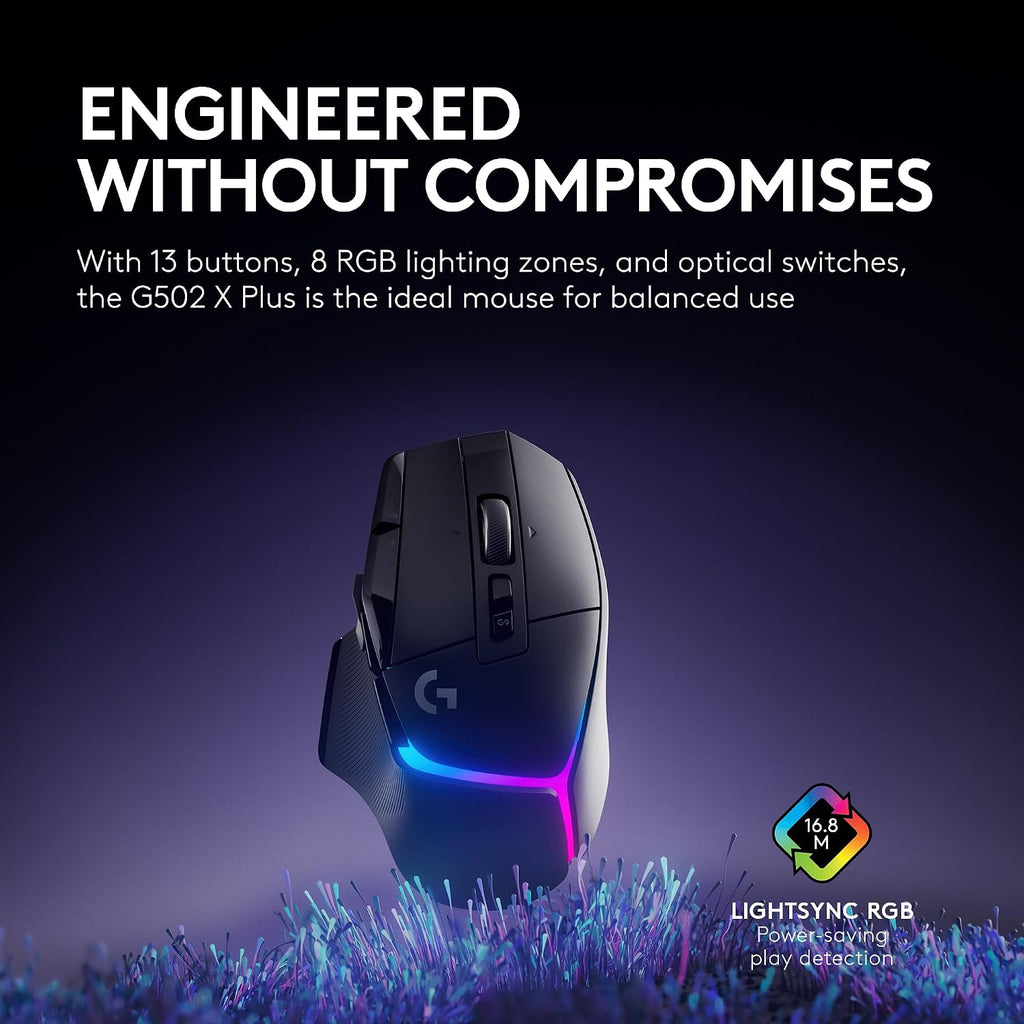Logitech G502 X Plus Lightspeed Wireless Gaming Mouse + G733 Lightspeed Wireless Gaming Headset - Black - Flex Gamingproduct_type