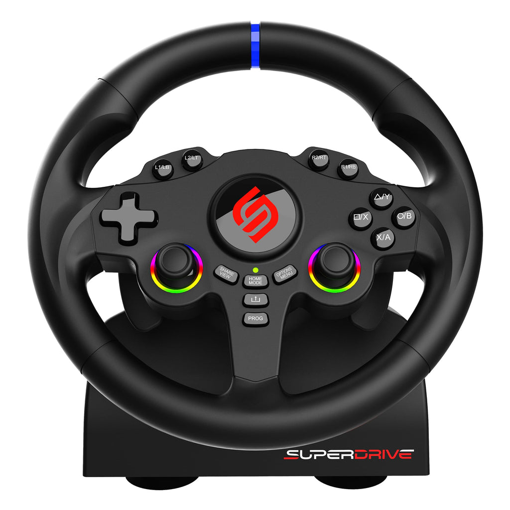 SUBSONIC - Superdrive SV250 Racing Wheel Switch 2/Switch PS4 PC Xbox Series | Steering Wheel with Pedals and Paddles - Vibration - 3 Sensitivity Modes - Diameter 22 cm, Rotation 180° - Flex Gamingproduct_type