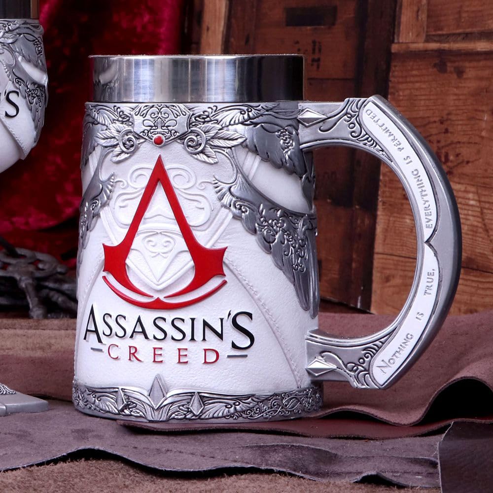 Nemesis Now Assassin's Creed Hidden Blade Tankard, Hand-Painted Resin, Video Game Collectible and Merch, Brown Stealth Tankard, 15.5cm - Flex Gamingproduct_type