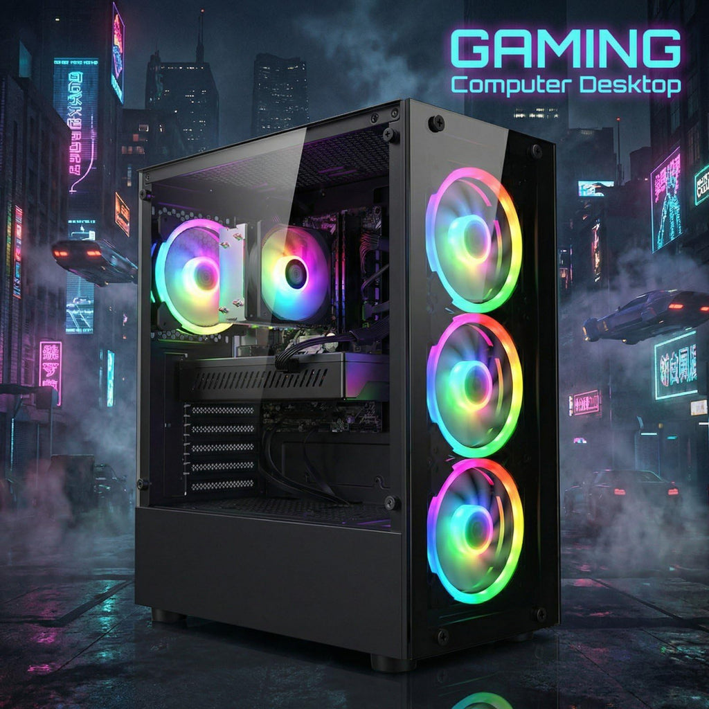 STGAubron Gaming PC Computer Desktop, GeForce GTX 1660 Ti 6G, Intel Core I7 up to 3.9GHz, 16G RAM, 512G SSD, WiFi 6, BT 5.0, RGB Fan x 4, Windows 11 Home,White - Flex Gamingproduct_type
