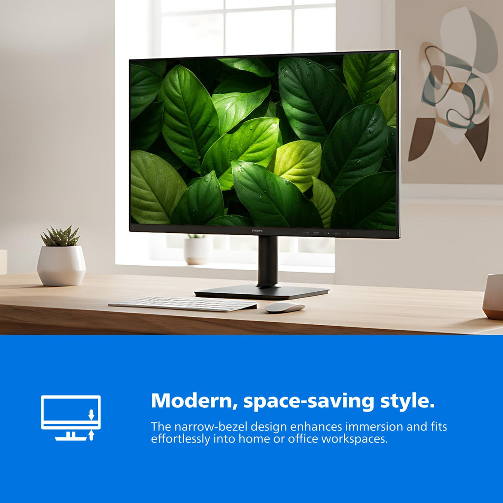 Philips 24 inch 100Hz Computer Monitor, Frameless Full HD (1920 x 1080), VESA, HDMI x1, VGA Port x1, Eye Care, 4 Year Advance Replacement Warranty, 241V8LB - Flex Gamingproduct_type