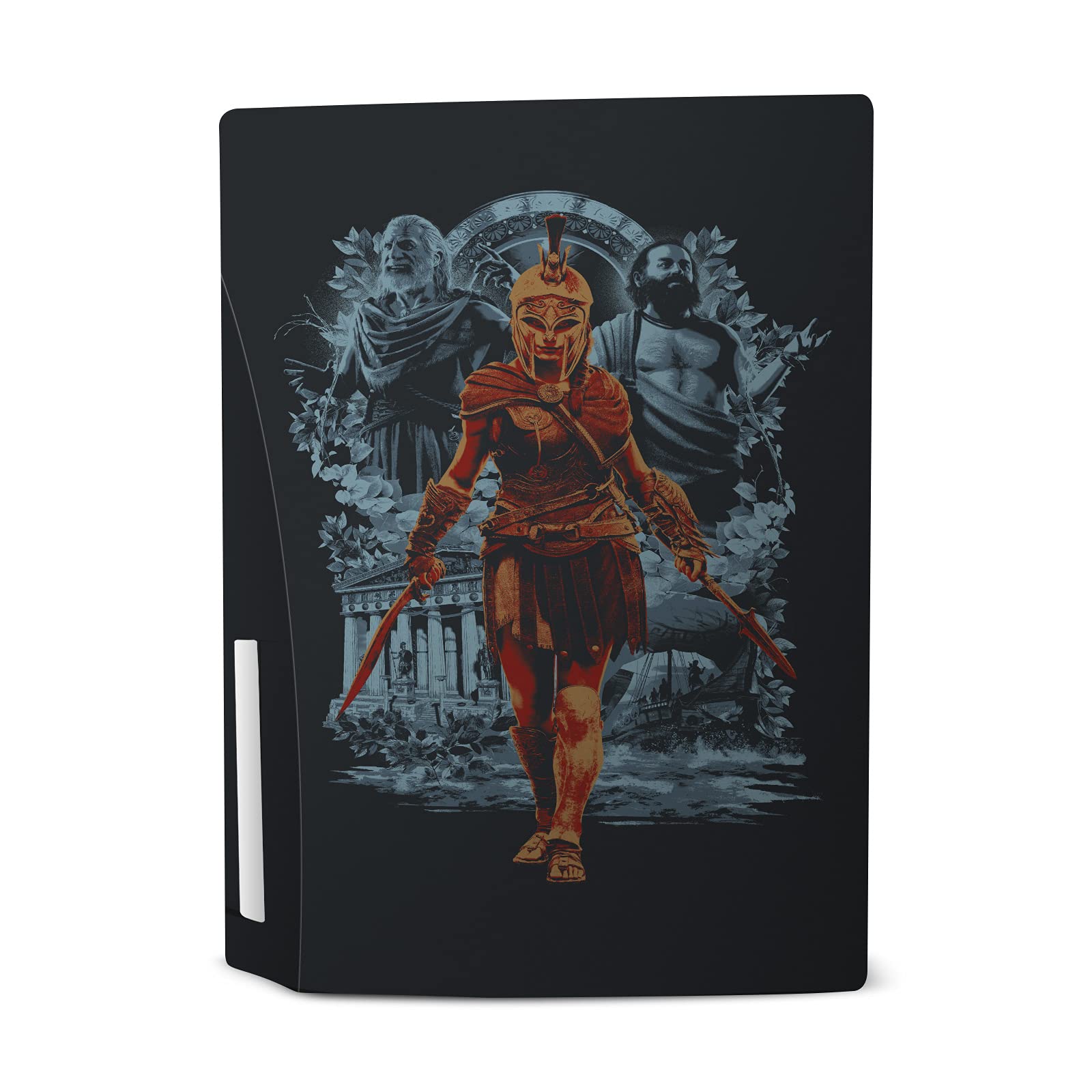 Alexios with Spear Odyssey Artwork Matte Vinyl Faceplate Sticker Gaming Skin Case Cover Compatible with Sony Playstation 5 PS5 Disc Edition Console & DualSense Controller - Flex Gamingproduct_type
