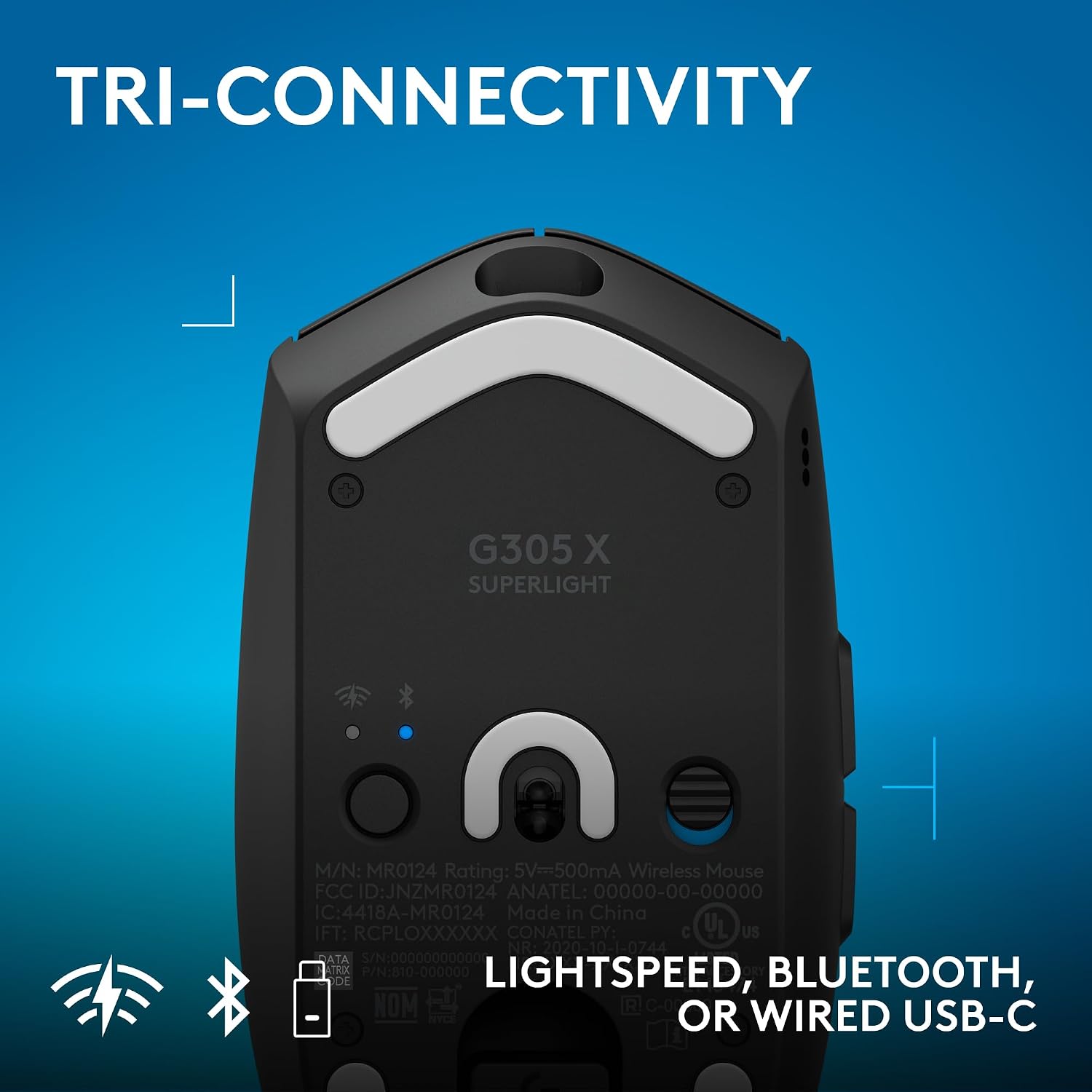 Logitech G305 Lightspeed Wireless Gaming Mouse, Hero Sensor, 12,000 DPI, Lightweight, 6 Programmable Buttons, 250h Battery, On-Board Memory, Compatible with PC, Mac - Black - Flex Gamingproduct_type