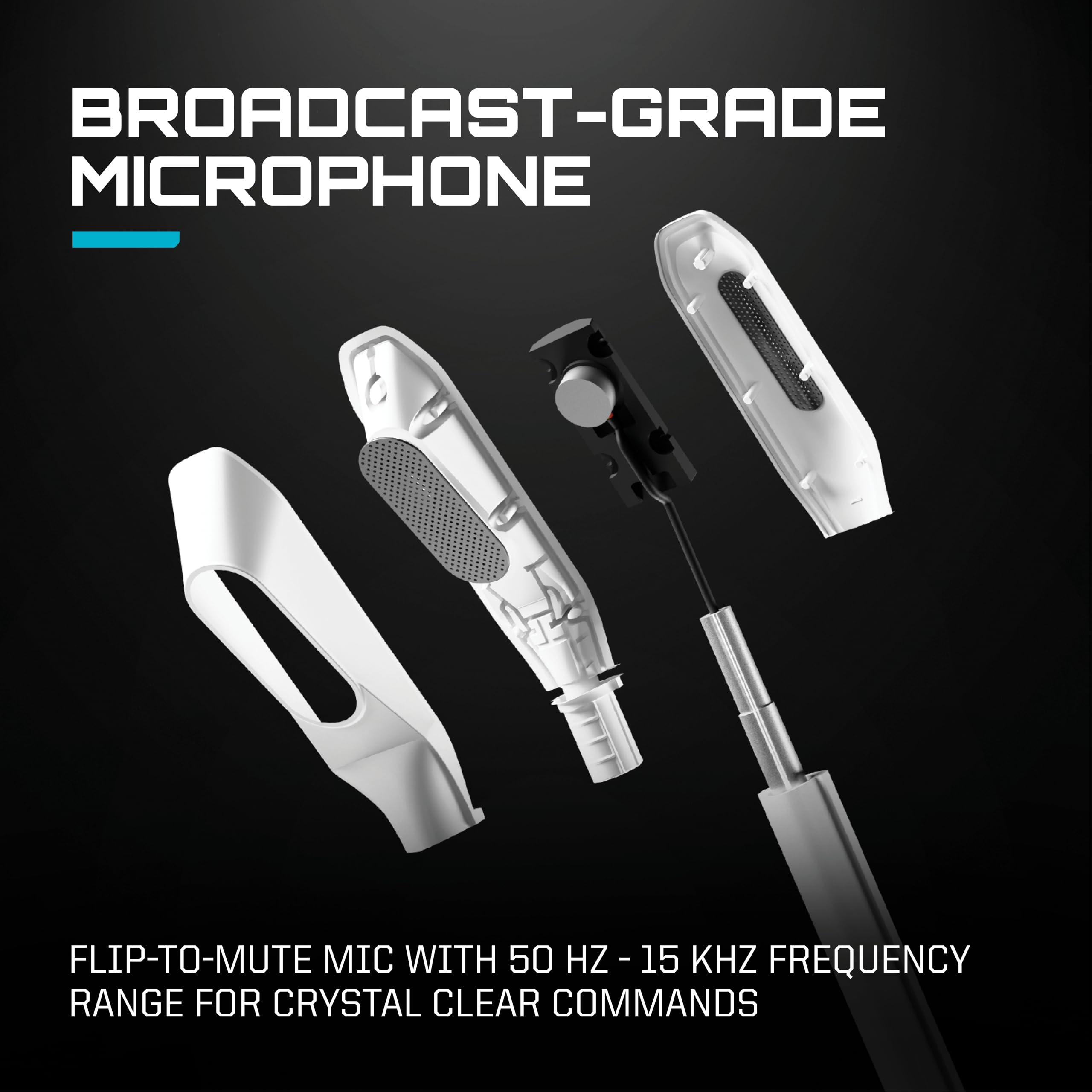 RIG R5 Spear PRO HS Wired Gaming Headset Officially Licensed for PlayStation, PS5, PS4, PC - 40mm Graphene Drivers, Tempest 3D Audio, Flip-to-Mute Mic, Memory Foam Cushions, 3.5mm -Black - Flex Gamingproduct_type