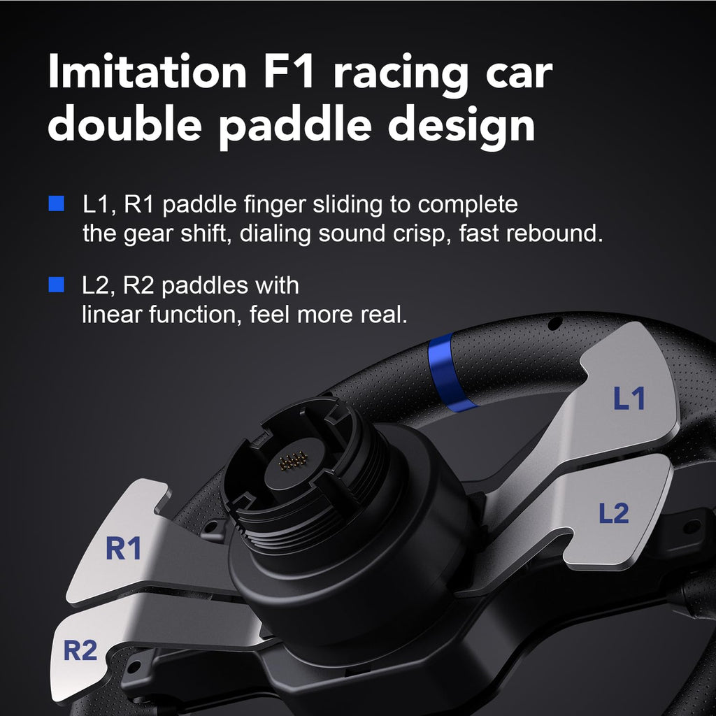 PXN V99 Force Feedback Racing Wheel, with Pedals and Shifter | Detachable 270°/900° Steering Wheel, Hall Pedals & H-Shifter - for PC, Xbox Series X|S, Xbox One, and PS4 - Flex Gamingproduct_type