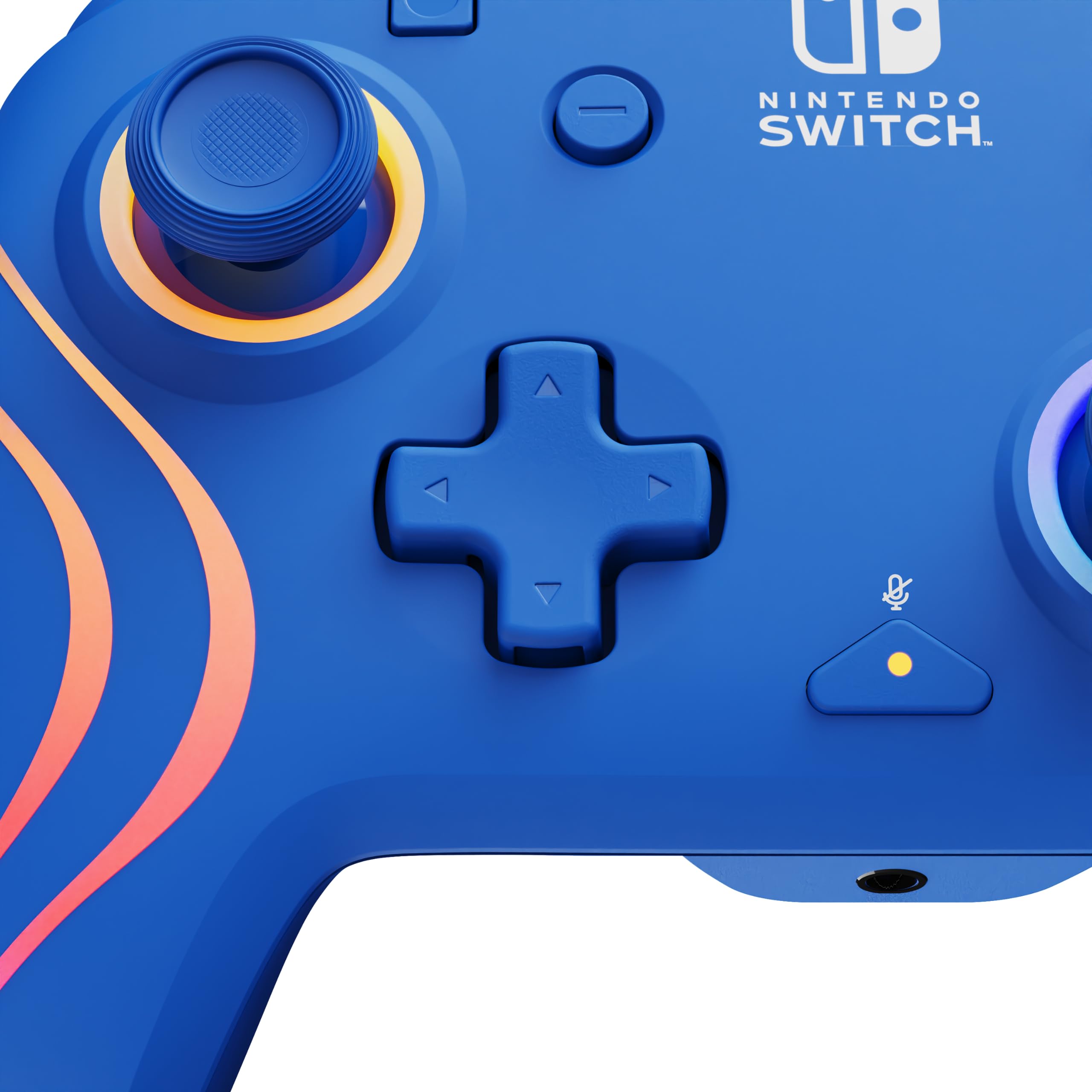PDP Afterglow Wave Wireless RGB Gaming Controller for Nintendo Switch 2 | Nintendo Switch Lite, OLED, RGB LED Lighting, App Customization, Rechargeable 20-Hr Battery, 2 Mappable Back Buttons, White - Flex Gamingproduct_type