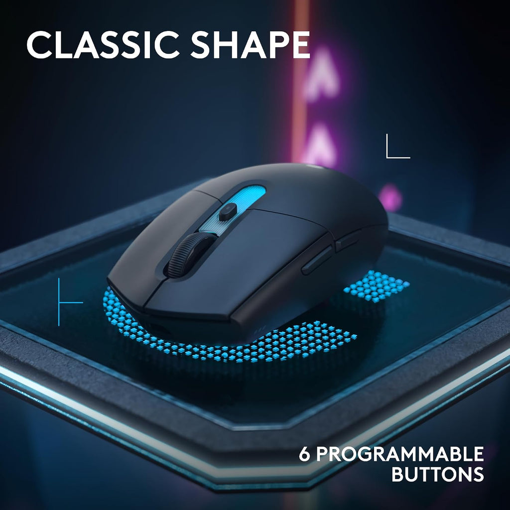 Logitech G305 Lightspeed Wireless Gaming Mouse, Hero Sensor, 12,000 DPI, Lightweight, 6 Programmable Buttons, 250h Battery, On-Board Memory, Compatible with PC, Mac - Black - Flex Gamingproduct_type