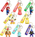 8Pcs Mario Keychain, Cartoon Backpack Pendant, Lovely Bag Charm Ornament for Fans - Flex Gamingproduct_type