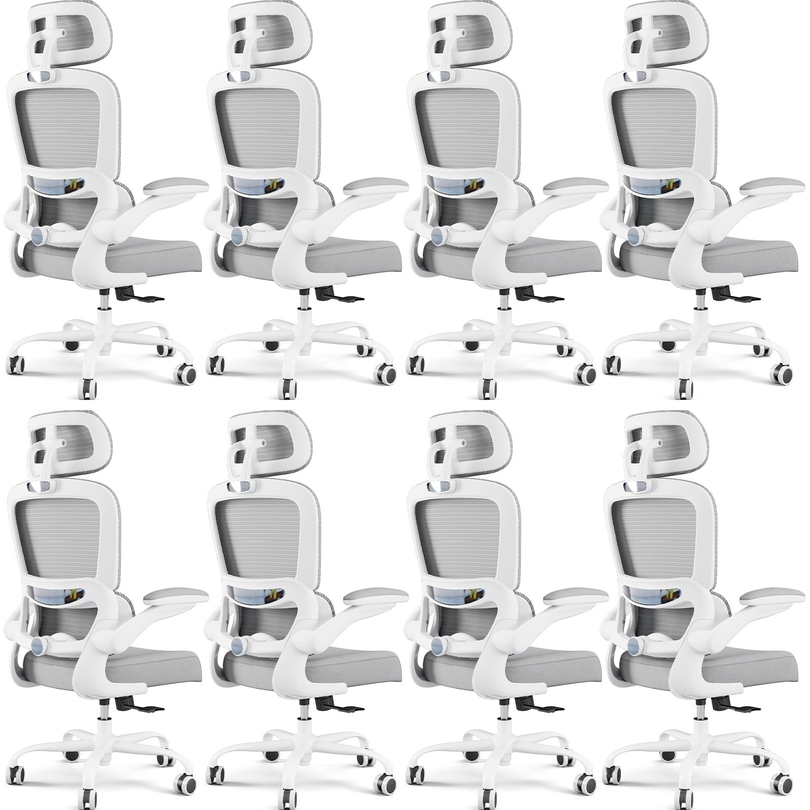 TRALT Office Chair Ergonomic Desk Chair, 330 LBS Home Mesh Office Desk Chairs with Wheels, Comfortable Gaming Chairs (1, Black) - Flex Gamingproduct_type