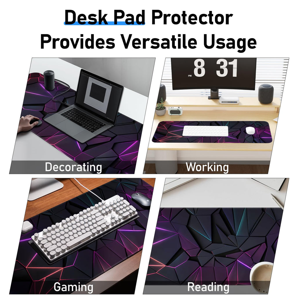 Japanese Dark Red Moon Gaming Mouse Pad, Extended Mouse Pad with Non-Slip Base, Full Keyboard Pad with Stitched Edges, Large Desk Pad for Gaming, Office, Home 31.5 x 11.8 Inch - Flex Gamingproduct_type