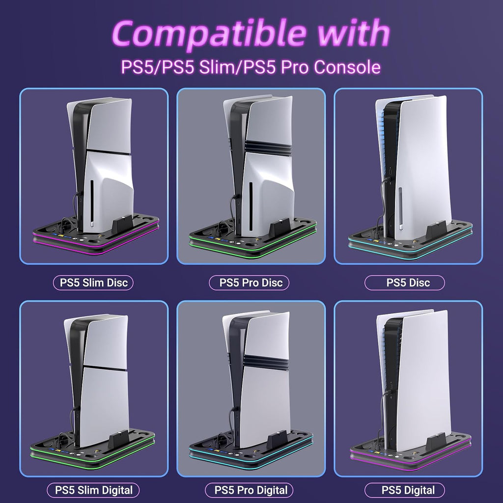 Elevate Your Gameplay with Our Ultimate PS5 Charger Dock with Cooling Fan - Flex Gamingproduct_type