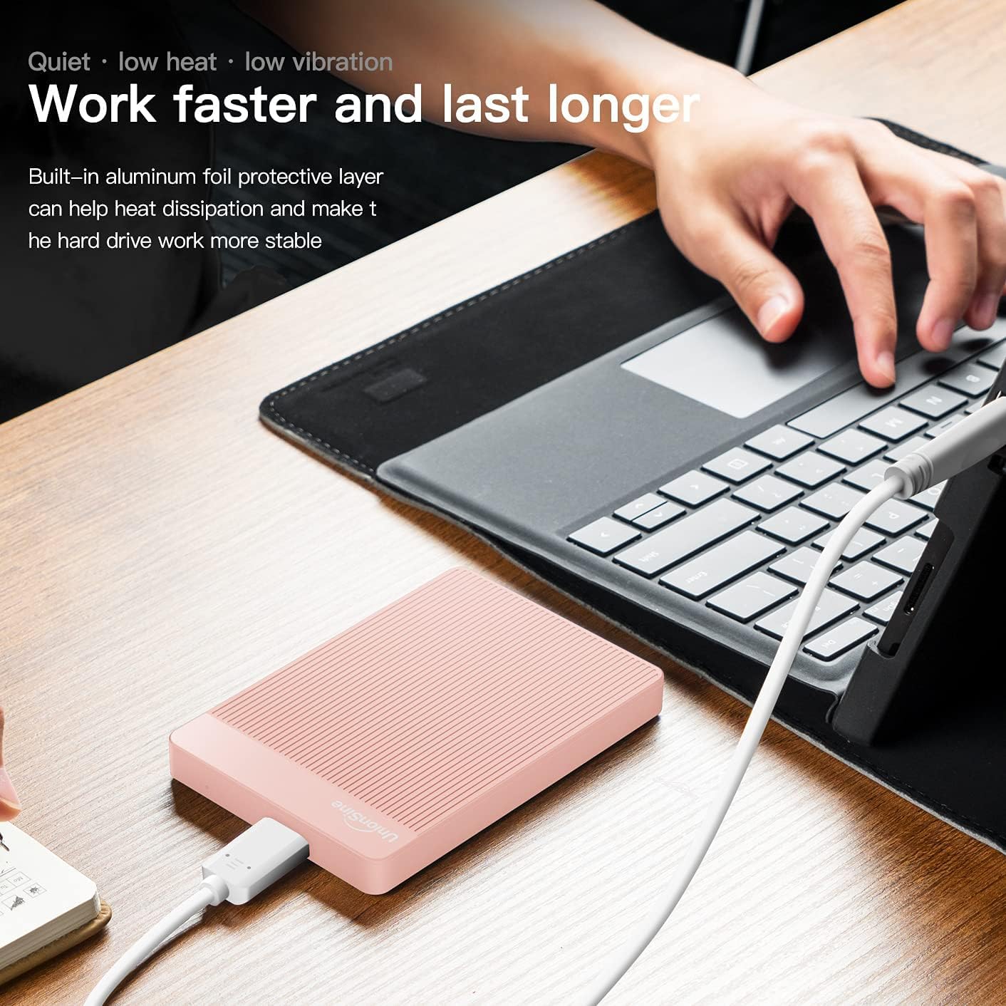 UnionSine 1TB Ultra Slim Portable External Hard Drive HDD-USB 3.0 for PC, Mac, Laptop, PS4, Xbox one, Xbox 360-HD2510(Blue) - Flex Gamingproduct_type