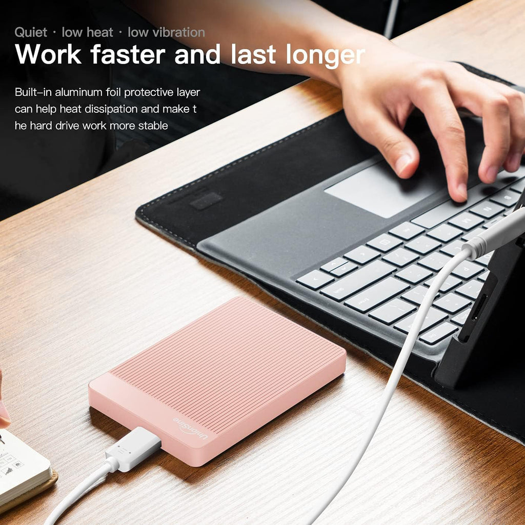 UnionSine 1TB Ultra Slim Portable External Hard Drive HDD-USB 3.0 for PC, Mac, Laptop, PS4, Xbox one, Xbox 360-HD2510(Blue) - Flex Gamingproduct_type
