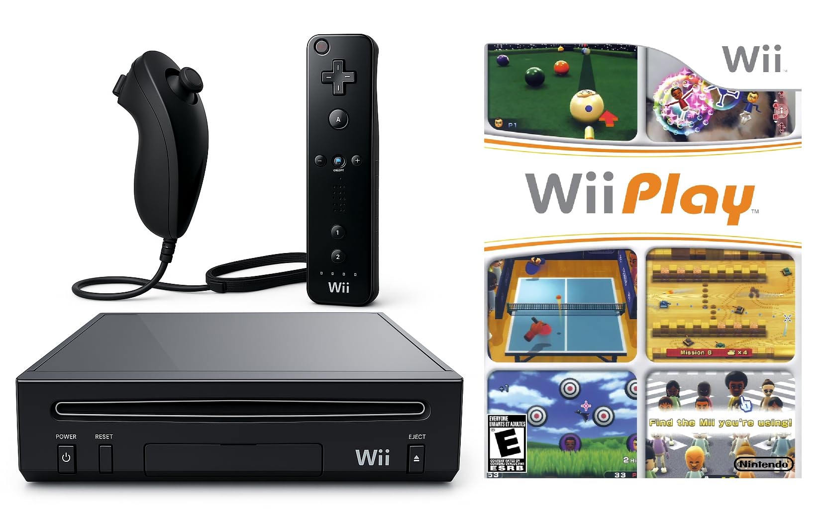 Wii Console Bundle (White) with Wii Play Game (2 Players) -Smart TV Ready (Renewed) - Flex Gamingproduct_type
