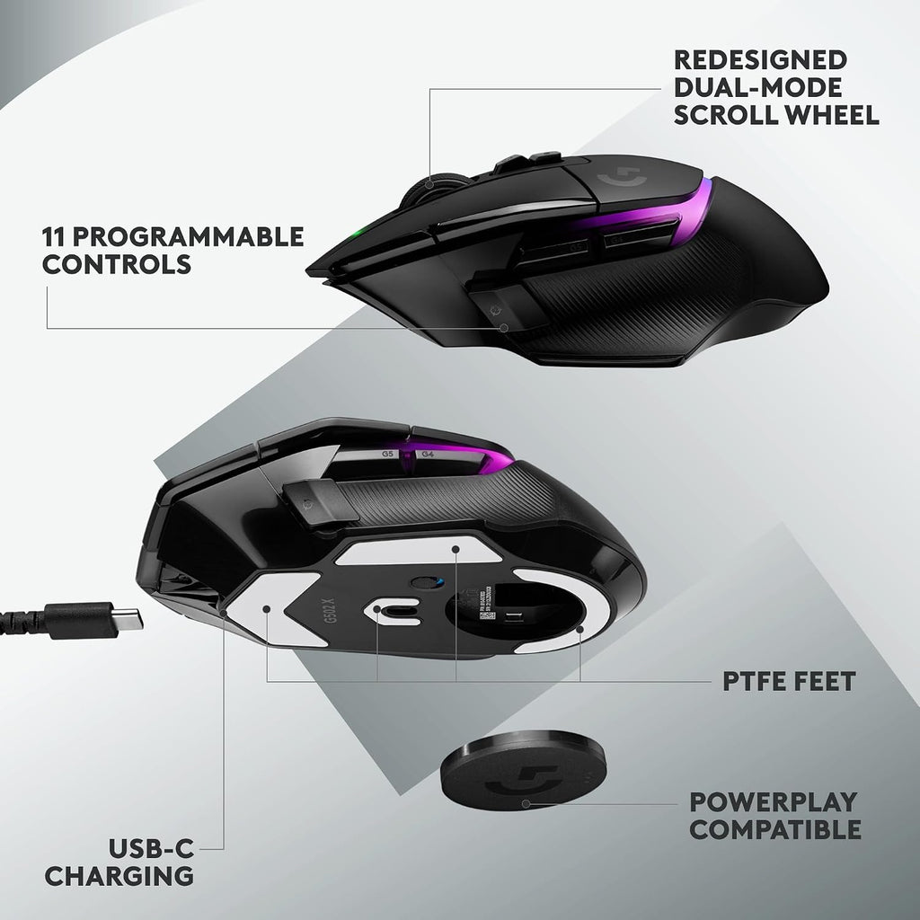 Logitech G502 X Plus Lightspeed Wireless Gaming Mouse + G733 Lightspeed Wireless Gaming Headset - Black - Flex Gamingproduct_type