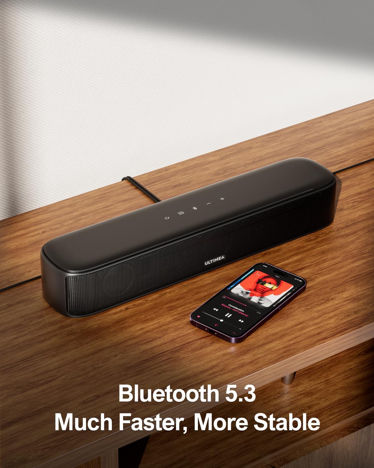 ULTIMEA 7.1ch Sound Bar with Subwoofer, 330W Peak Power, Virtual Surround Sound System for Smart TV, Home Theater Soundbar with 4 Surround Speakers, App Control, Opt/AUX/BT, Aura A40 (2026 Upgraded) - Flex Gamingproduct_type