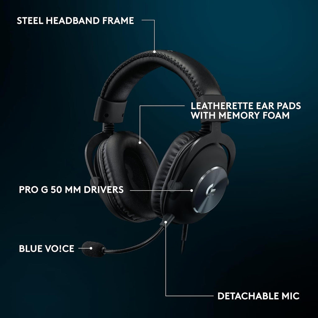 Logitech G Pro X 2 Lightspeed Wireless Gaming Headset, Black