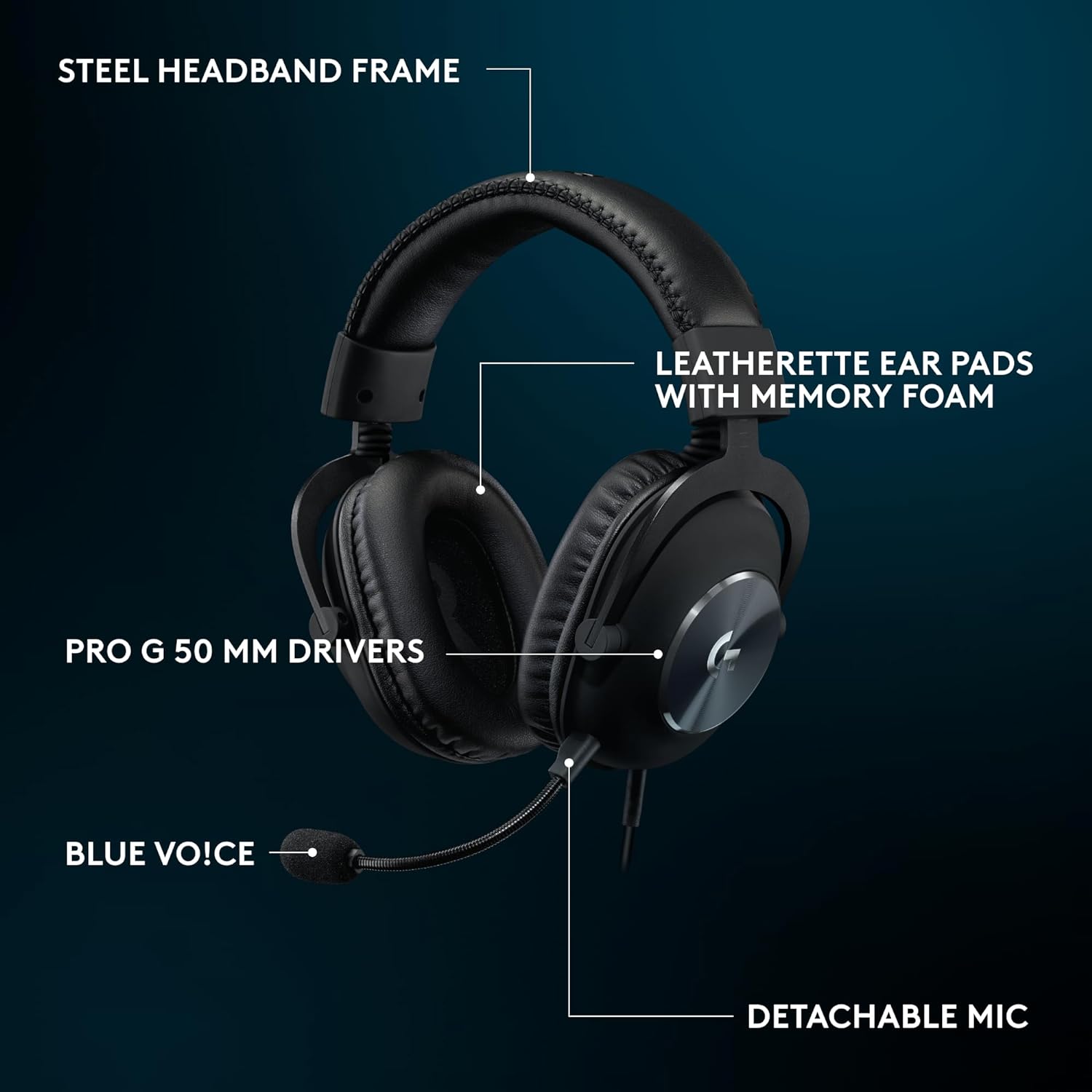 Logitech G Pro X 2 Lightspeed Wireless Gaming Headset, Black