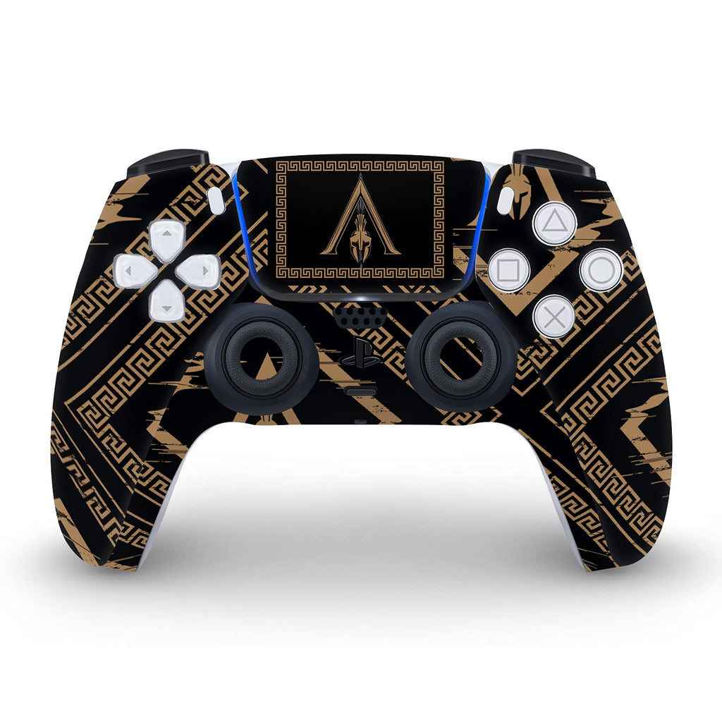 Alexios with Spear Odyssey Artwork Matte Vinyl Faceplate Sticker Gaming Skin Case Cover Compatible with Sony Playstation 5 PS5 Disc Edition Console & DualSense Controller - Flex Gamingproduct_type