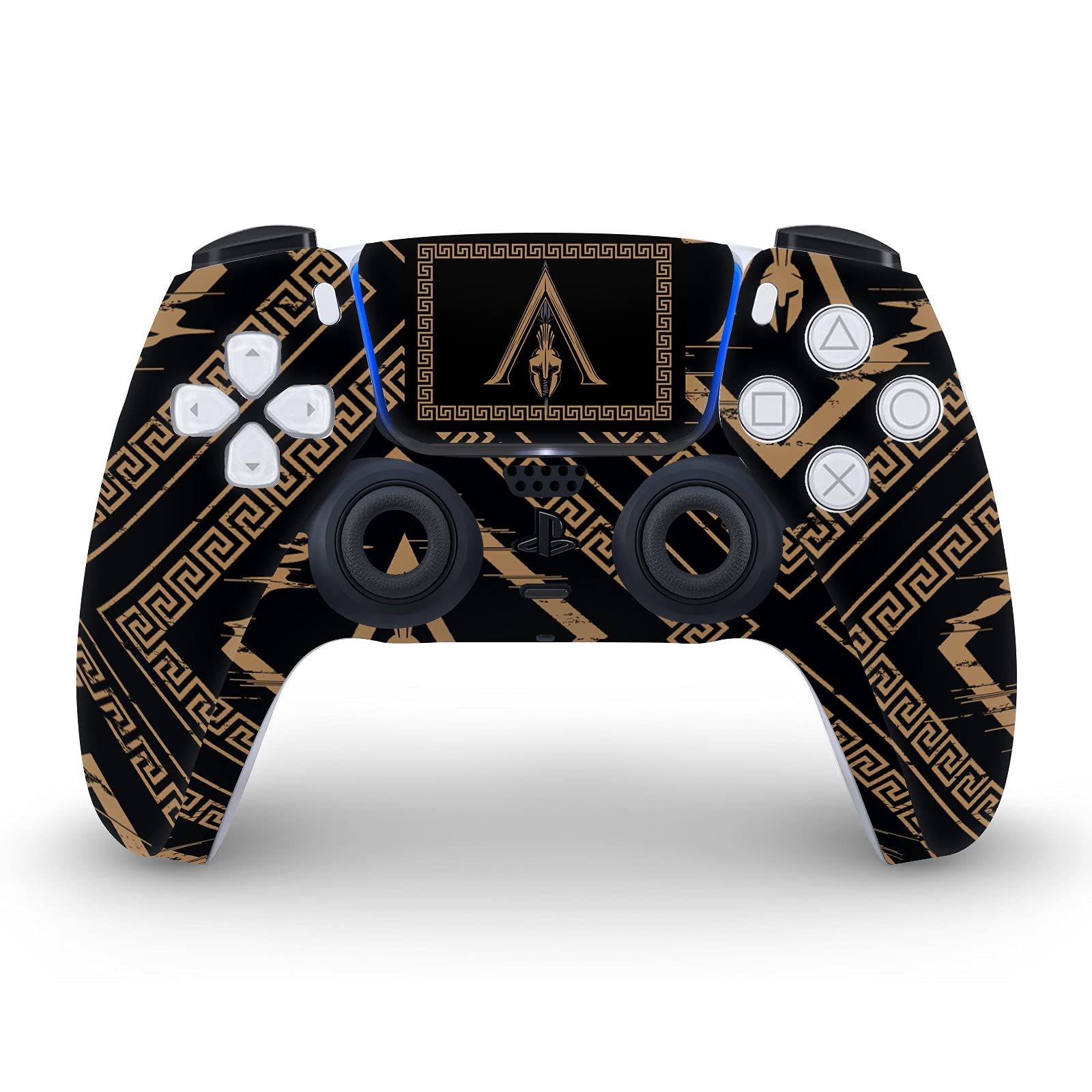Alexios with Spear Odyssey Artwork Matte Vinyl Faceplate Sticker Gaming Skin Case Cover Compatible with Sony Playstation 5 PS5 Disc Edition Console & DualSense Controller - Flex Gamingproduct_type