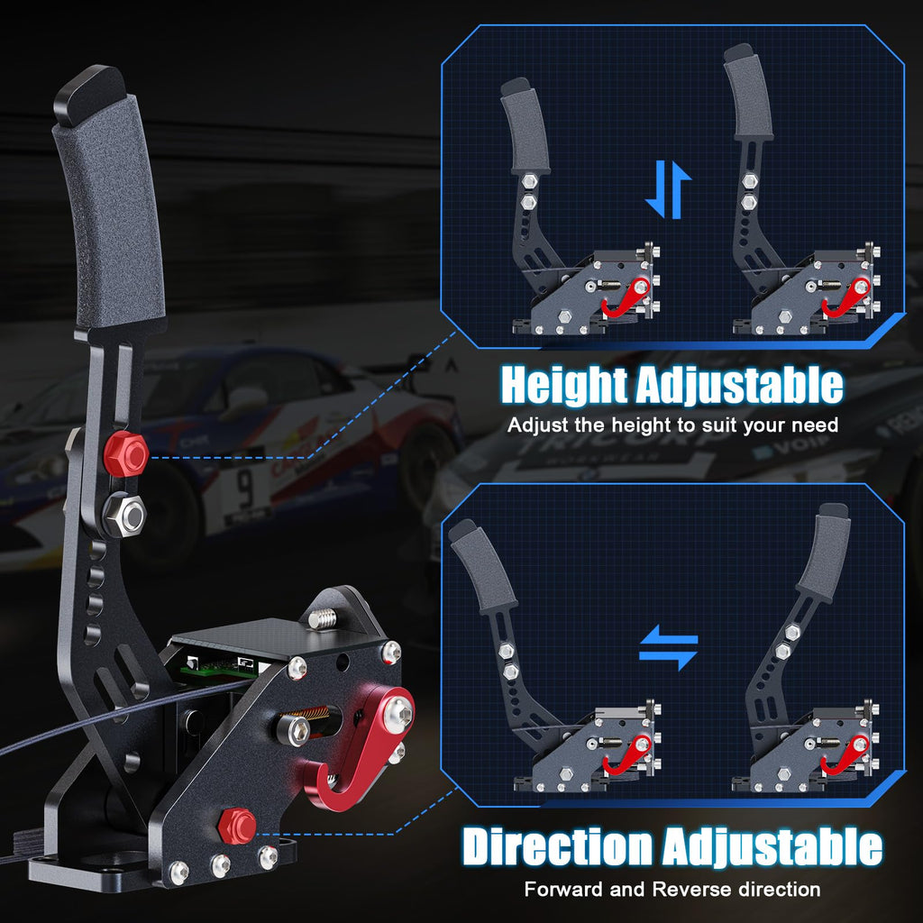 aikeec USB Handbrake for PS4 PS5: Compatible with Logitech G27 G29- PC Handbrake Compatible for G27 G29 G920 Thrusmsater T300 T500 Sim Racing Handbrake - Flex Gamingproduct_type