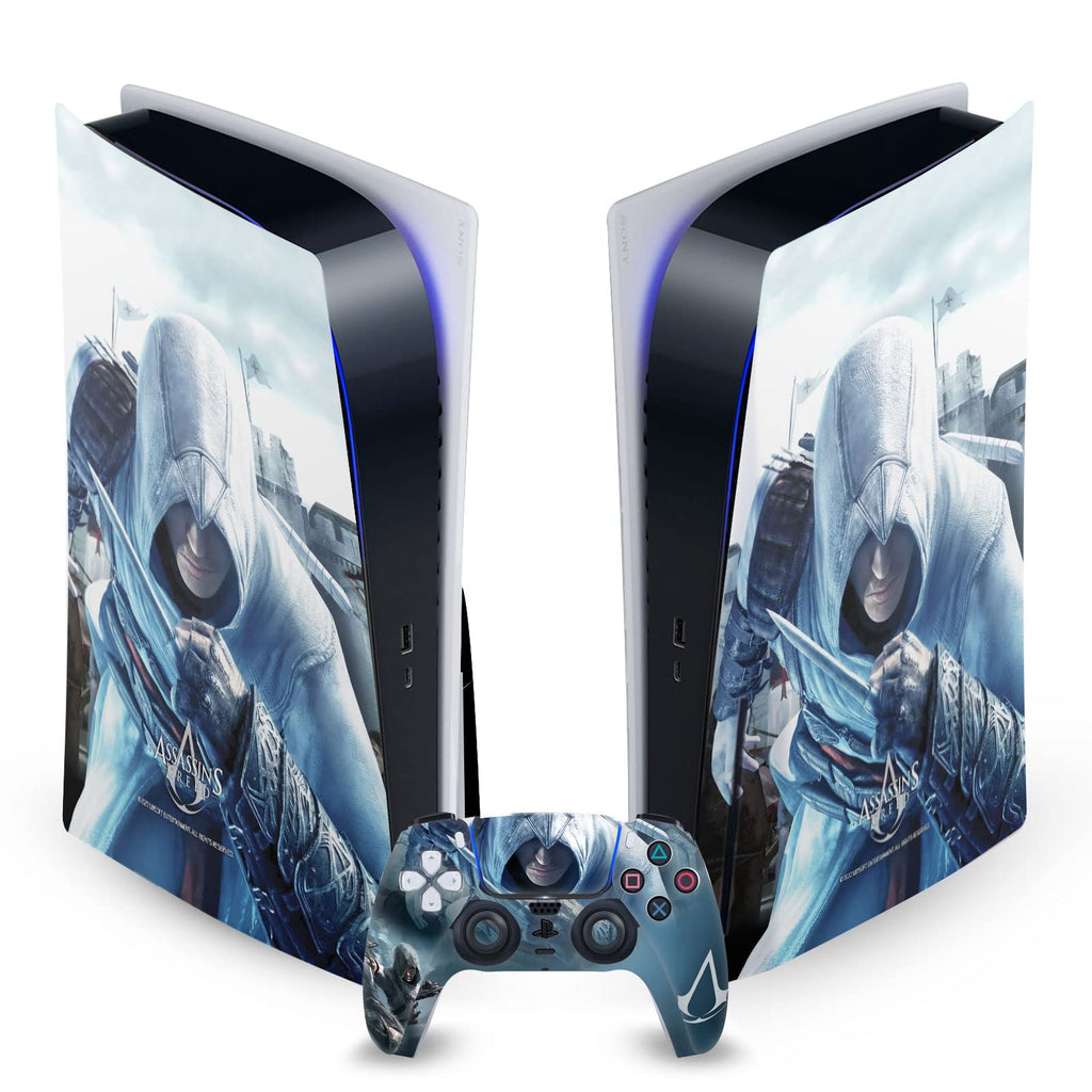 Altaïr Hidden Blade Key Art Matte Vinyl Faceplate Sticker Gaming Skin Case Cover Compatible with Sony Playstation 5 PS5 Disc Edition Console & DualSense Controller - Flex Gamingproduct_type
