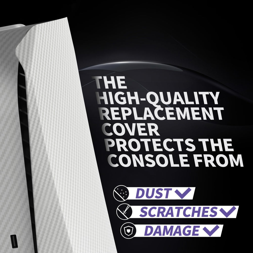 eXtremeRate eXcover The Great Wave Top Bottom Cover Compatible with ps5 Console Disc Edition, Replacement Faceplate Backplate Shell Skin Compatible with ps5 Disc Version Console - Flex Gamingproduct_type