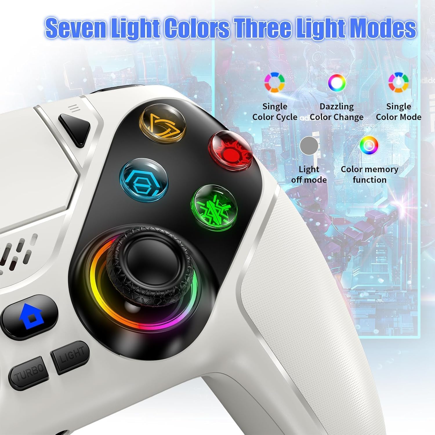 Unlock Gaming Fun with the Gamrombo LED Wireless Controller – Available in 6 Colors! - Flex Gamingproduct_type
