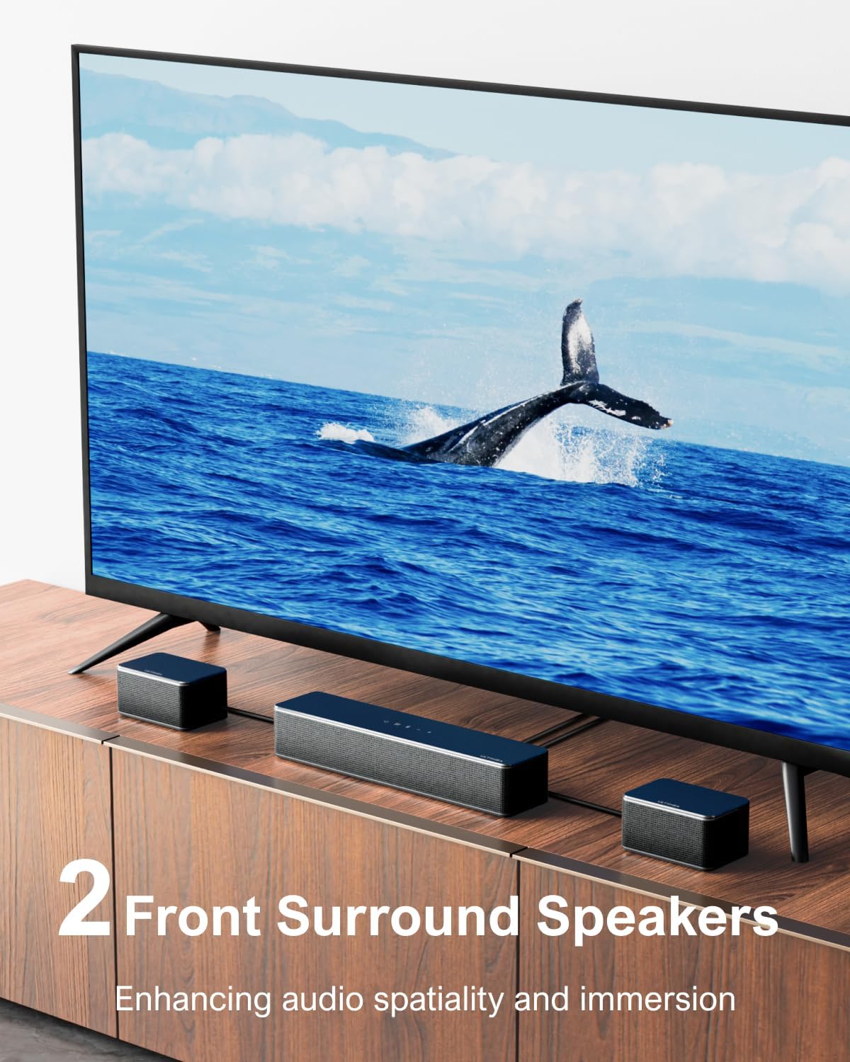 ULTIMEA 7.1ch Soundbar with Wireless Subwoofer, Virtual Surround Sound System for TV, App Control, 410W Peak Power, Sound bar for TV, 4 Wired Surround Speakers, Home Theater Sound System Poseidon D70 - Flex Gamingproduct_type