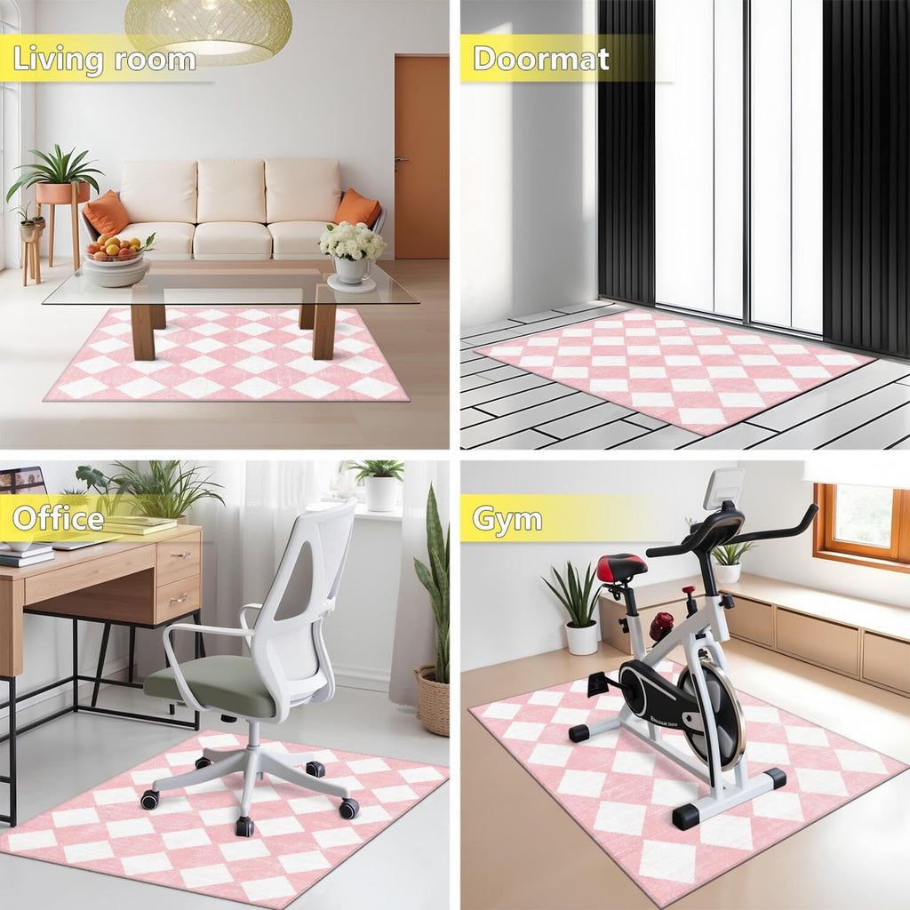Gaming Chair Mat for Carpet Hardwood Tile Floor,36"x48" Gamer Rugs for Game Room, Under Desk Non Slip Gamer Rug,Low-Pile Game Room Rug,Rubber Backing Large Gaming Chair Floor Mat,Green Honeycomb - Flex Gamingproduct_type