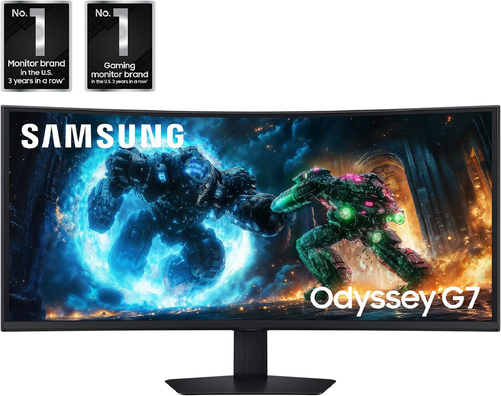 Samsung 40” Odyssey G7 (G75F) WUHD Resolution, 180Hz, Curved Gaming Monitor, 1ms Response Time (GtG), VESA DisplayHDR™ 600, AMD FreeSync™ Premium Pro, LS40FG75DENXZA, 2025 - Flex Gamingproduct_type