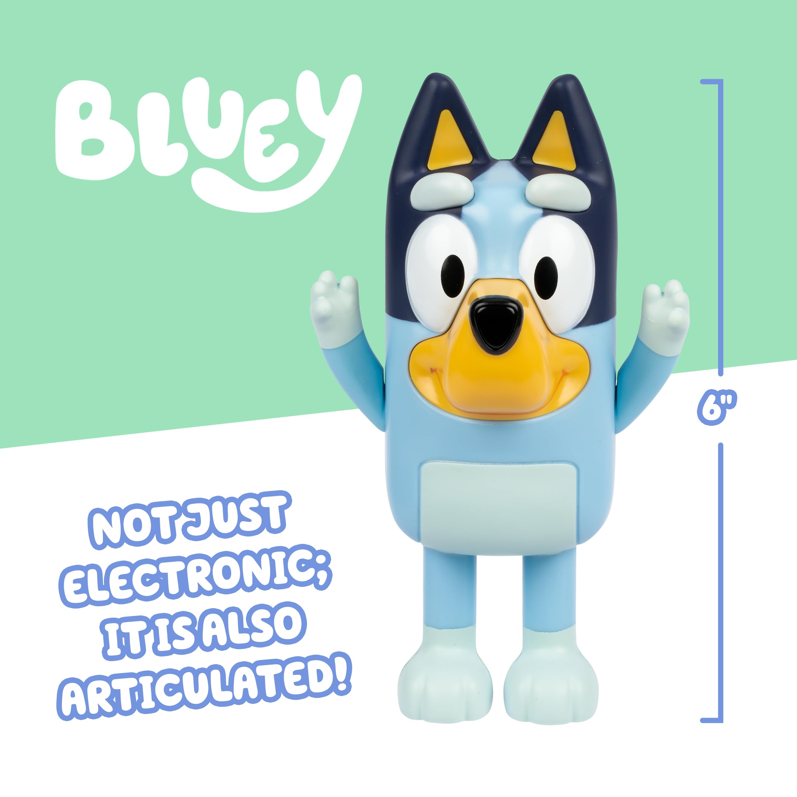 Bluey Game Hide and Seek Figure, Articulated, Musical Kids Figurines with Dance Mode, Interactive Play Toddler Figurine Toys for Ages 3+ - Flex Gamingproduct_type