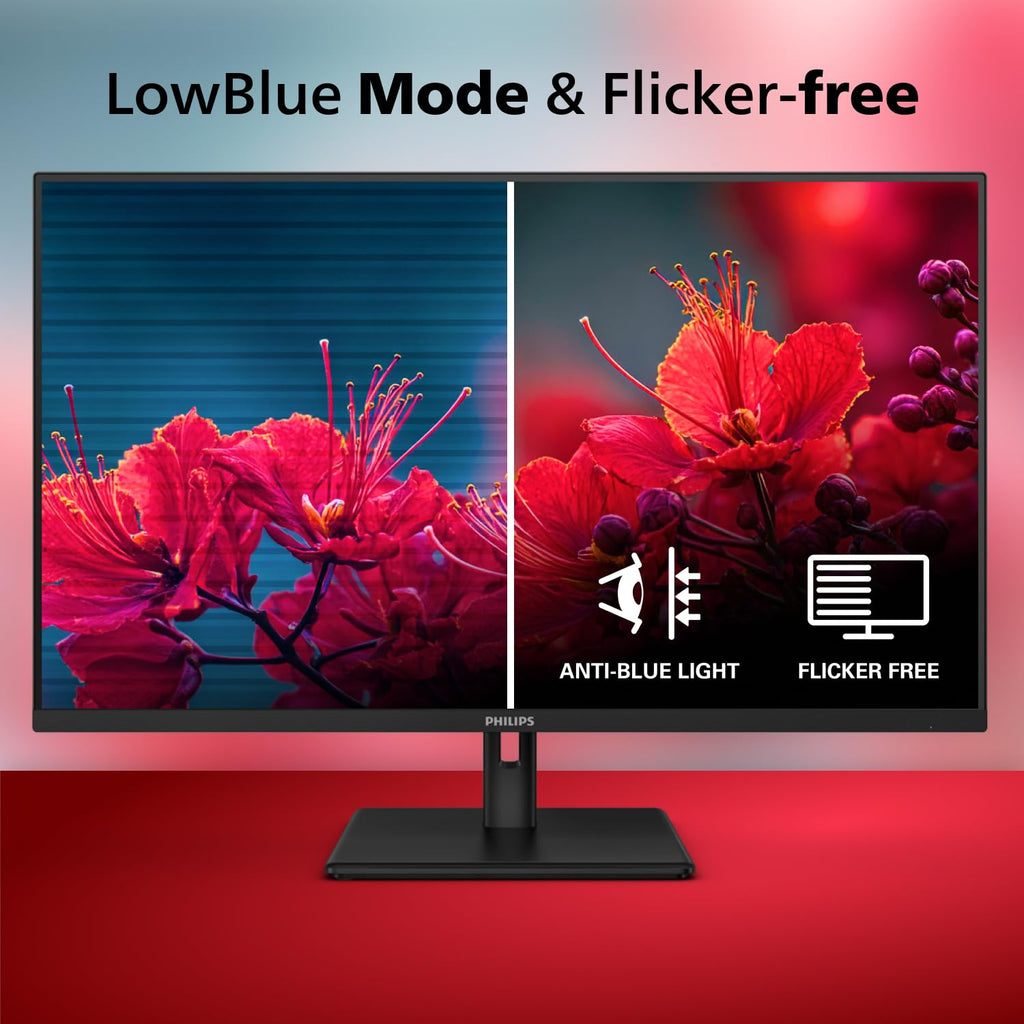 Philips 24 inch 100Hz Computer Monitor, Frameless Full HD (1920 x 1080), VESA, HDMI x1, VGA Port x1, Eye Care, 4 Year Advance Replacement Warranty, 241V8LB - Flex Gamingproduct_type