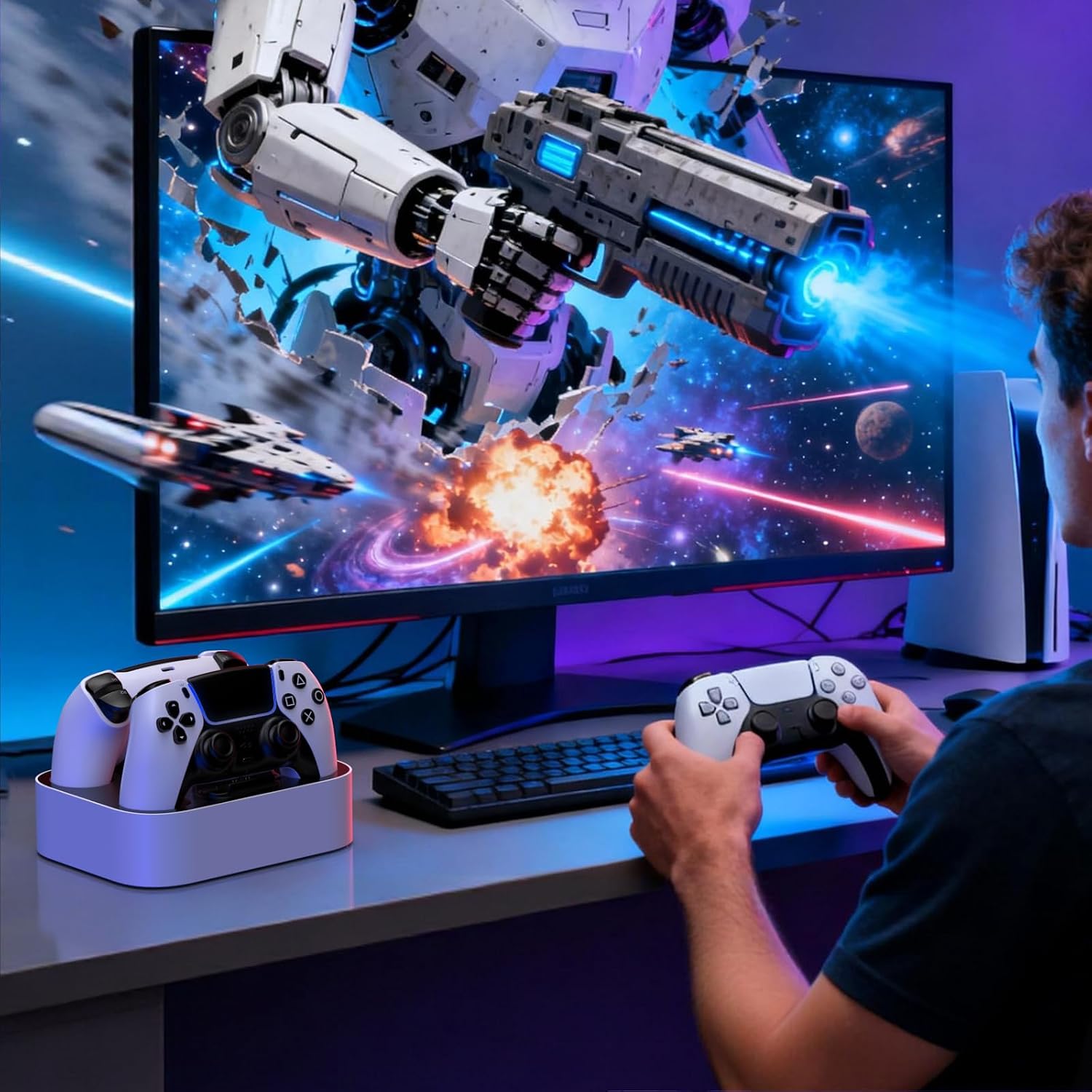 Efficiency Meets Convenience: The Ultimate PS5 Controller Charging Station - Flex Gamingproduct_type