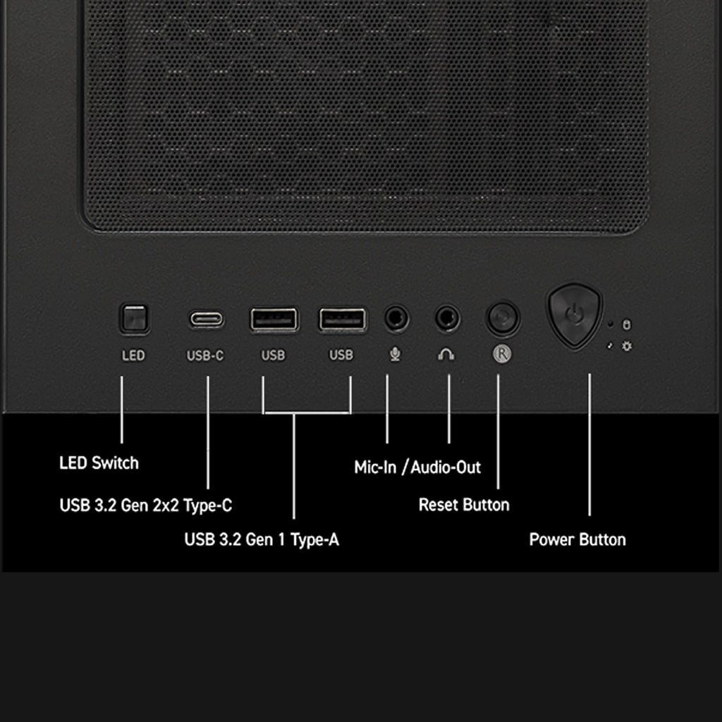 msi Codex Z2 Gaming Desktop: AMD R7-8700F, GeForce RTX 5070, 32GB DDR5, 2TB m.2 NVMe SSD, USB Type-C, VR-Ready, Windows 11 Home : A8NVP-436US - Flex Gamingproduct_type