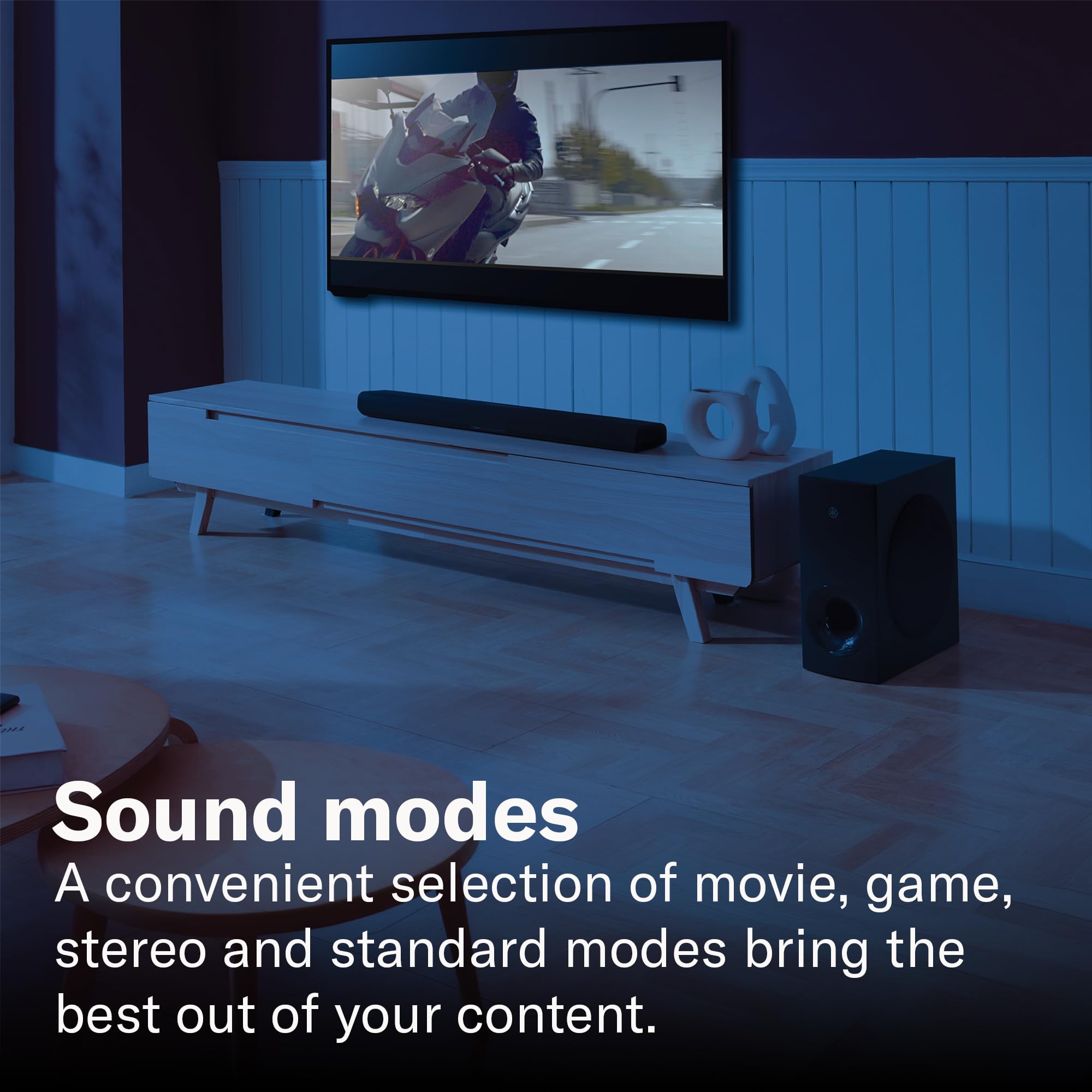 Yamaha SR-B30A Sound bar with Built-in Subwoofers, Dolby Atmos Sound bar for TV, Home Theater Sound System for TV, Bluetooth, Black - Flex Gamingproduct_type
