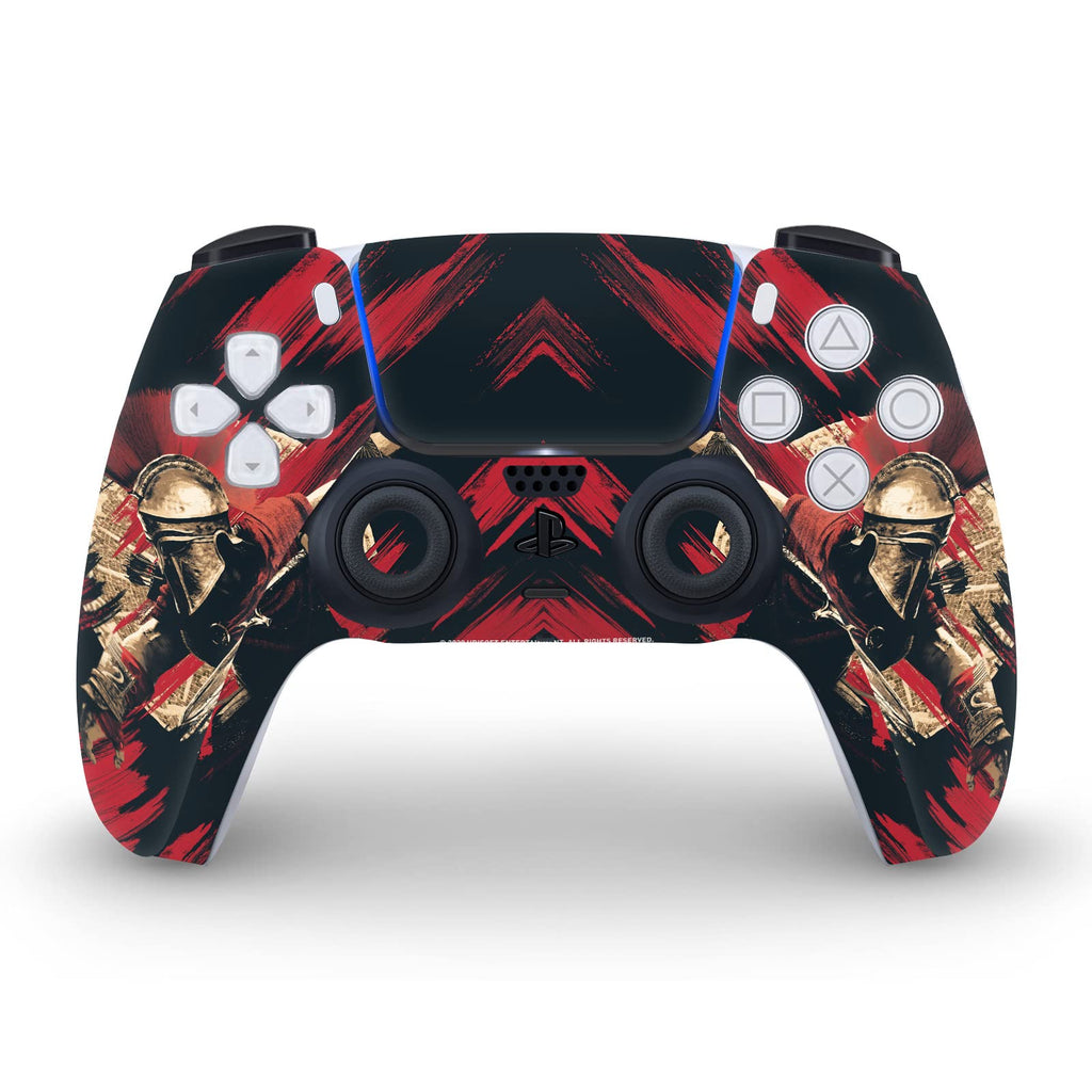 Alexios with Spear Odyssey Artwork Matte Vinyl Faceplate Sticker Gaming Skin Case Cover Compatible with Sony Playstation 5 PS5 Disc Edition Console & DualSense Controller - Flex Gamingproduct_type