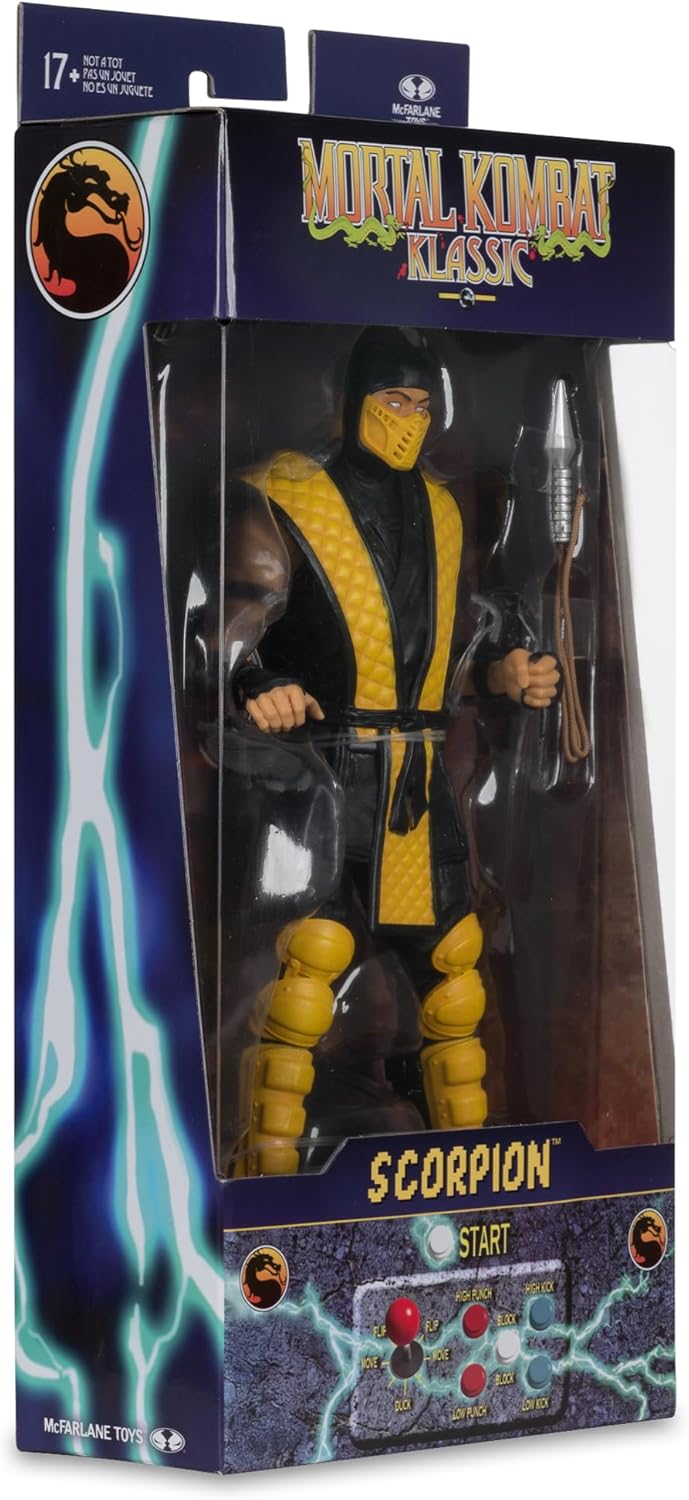 McFarlane Toys- Mortal Kombat Klassic Scorpion 7in Action Figure - Flex Gamingproduct_type